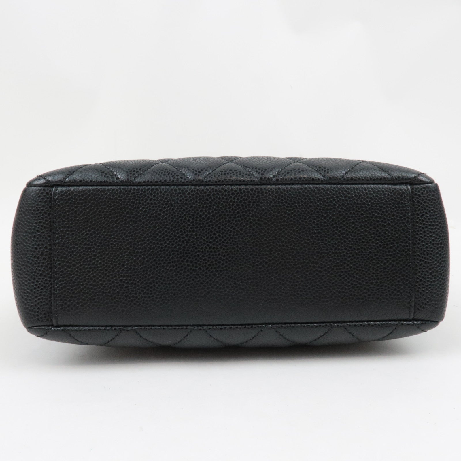 CHANEL Matelasse PST Tote Bag Caviar Skin Black Gold HDW A20994 13371723 *Dust bag, G card