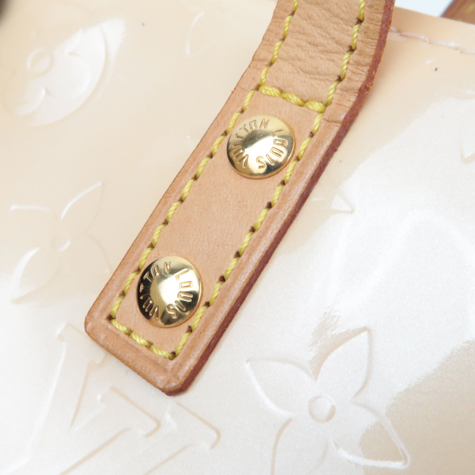 Louis Vuitton Monogram Vernis Reade PM Hand Bag Marshmallow Pink M91306 MI0064 *Dust bag