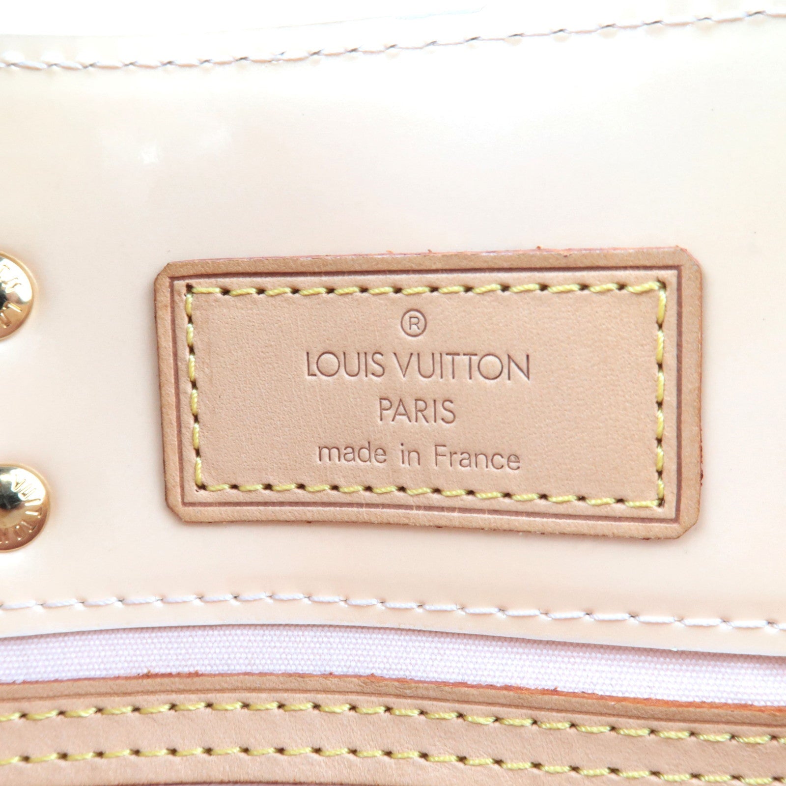 Louis Vuitton Monogram Vernis Reade PM Hand Bag Marshmallow Pink M91306 MI0064 *Dust bag