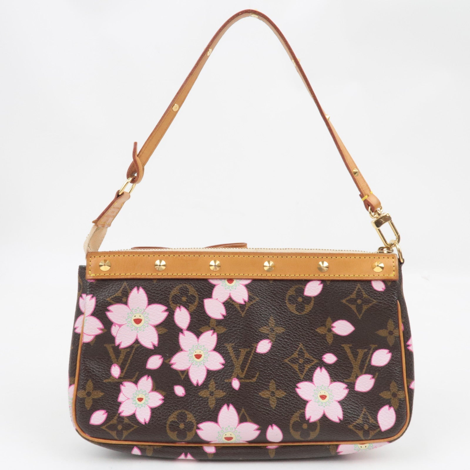 Louis Vuitton Monogram Cherry Blossom Pochette Accessoires Hand Bag M92006 AR0023 *Dust bag