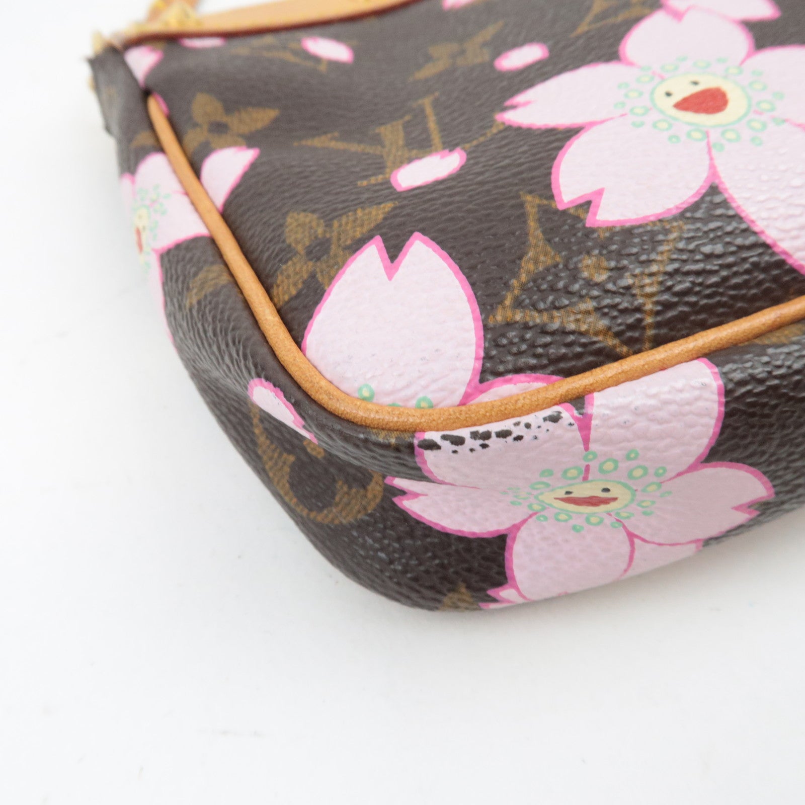 Louis Vuitton Monogram Cherry Blossom Pochette Accessoires Hand Bag M92006 AR0023 *Dust bag