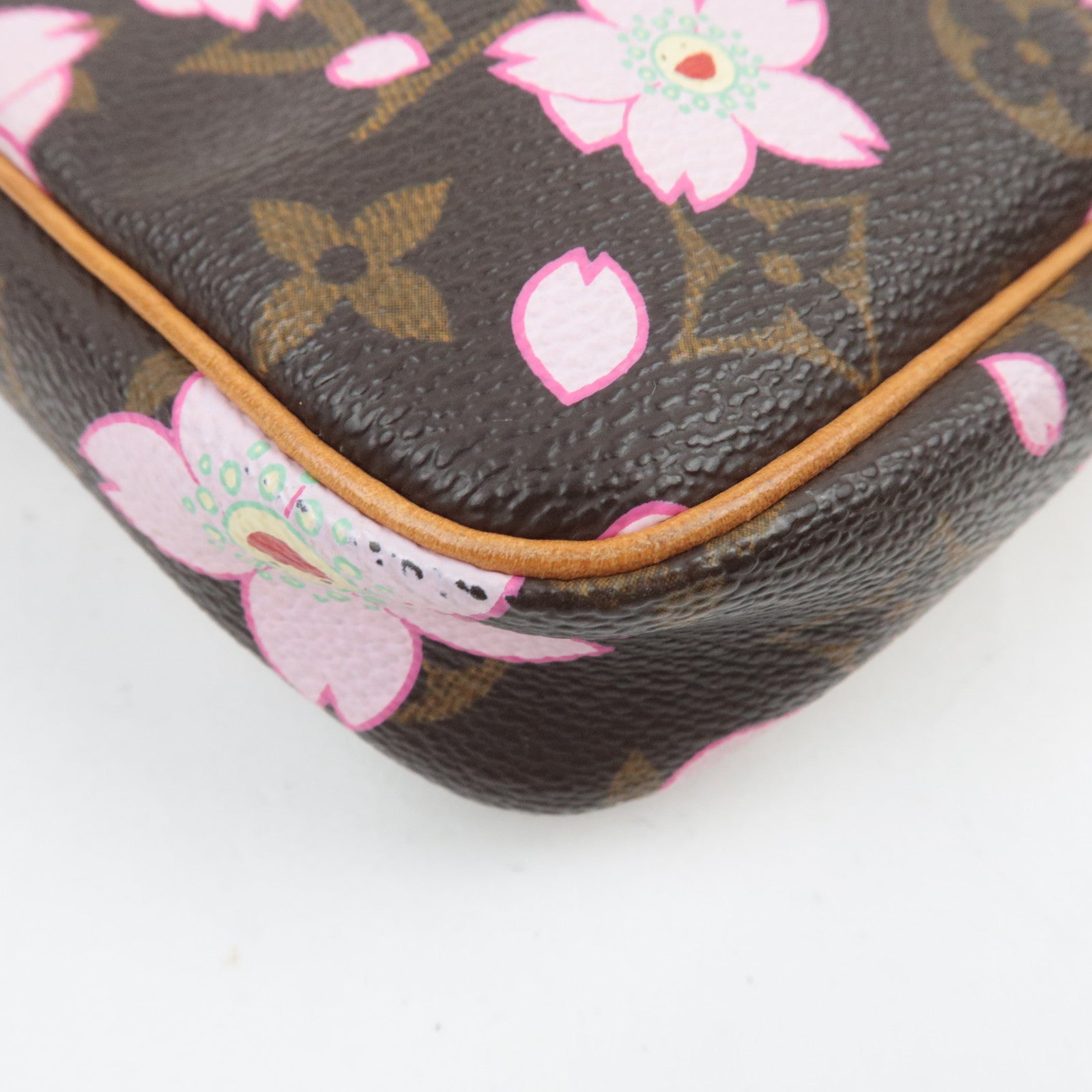 Louis Vuitton Monogram Cherry Blossom Pochette Accessoires Hand Bag M92006 AR0023 *Dust bag