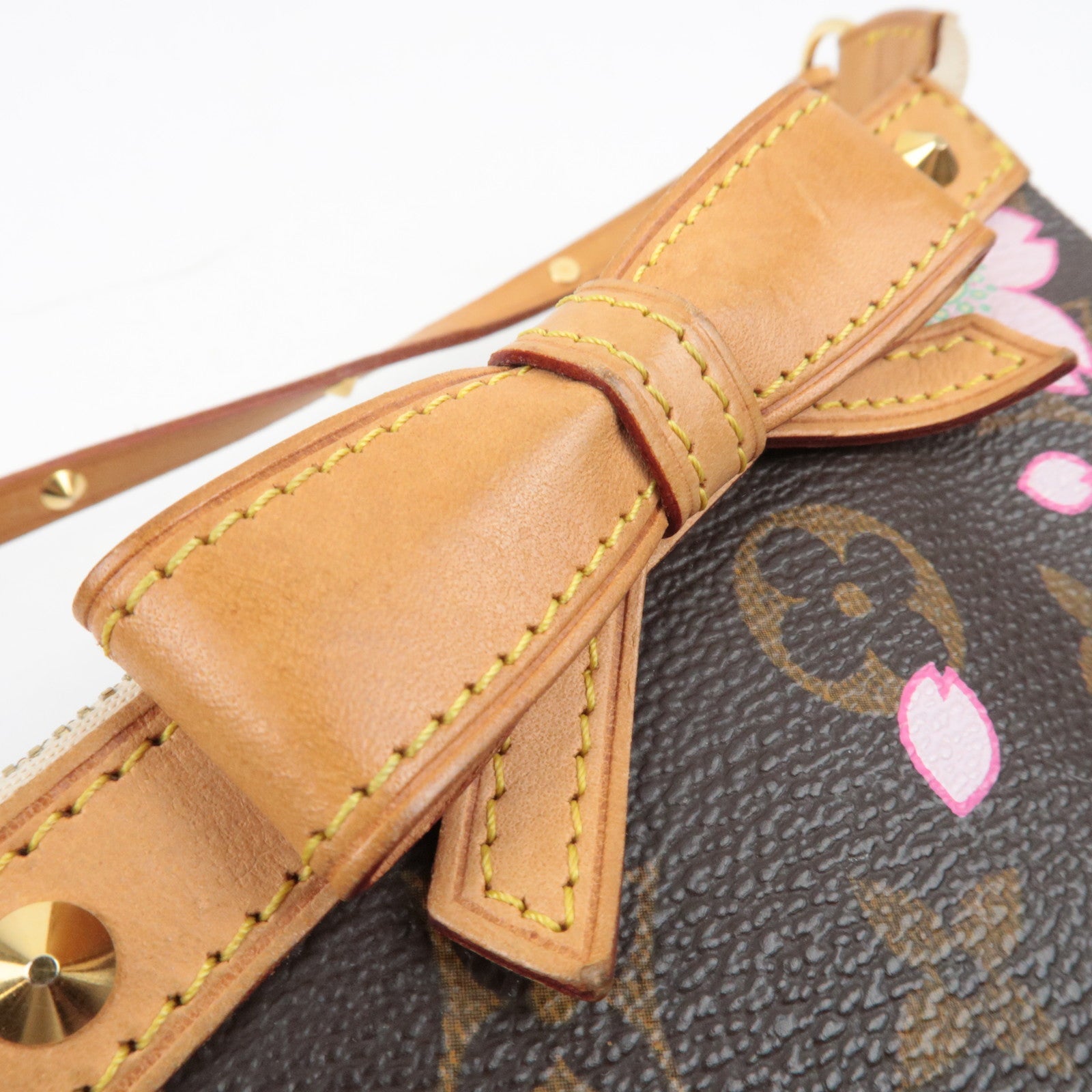 Louis Vuitton Monogram Cherry Blossom Pochette Accessoires Hand Bag M92006 AR0023 *Dust bag