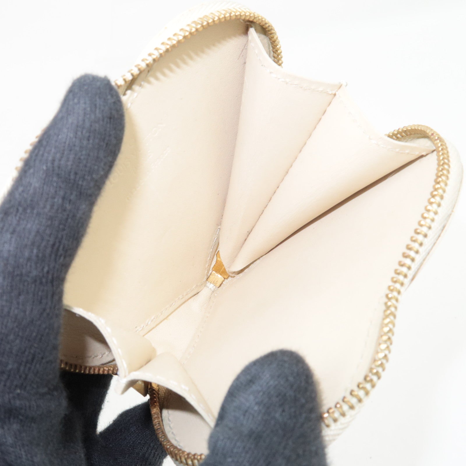 Louis Vuitton Monogram Vernis Leopard Porte Monnaie Coeur Coin Case Broncorail M91473 TS4140