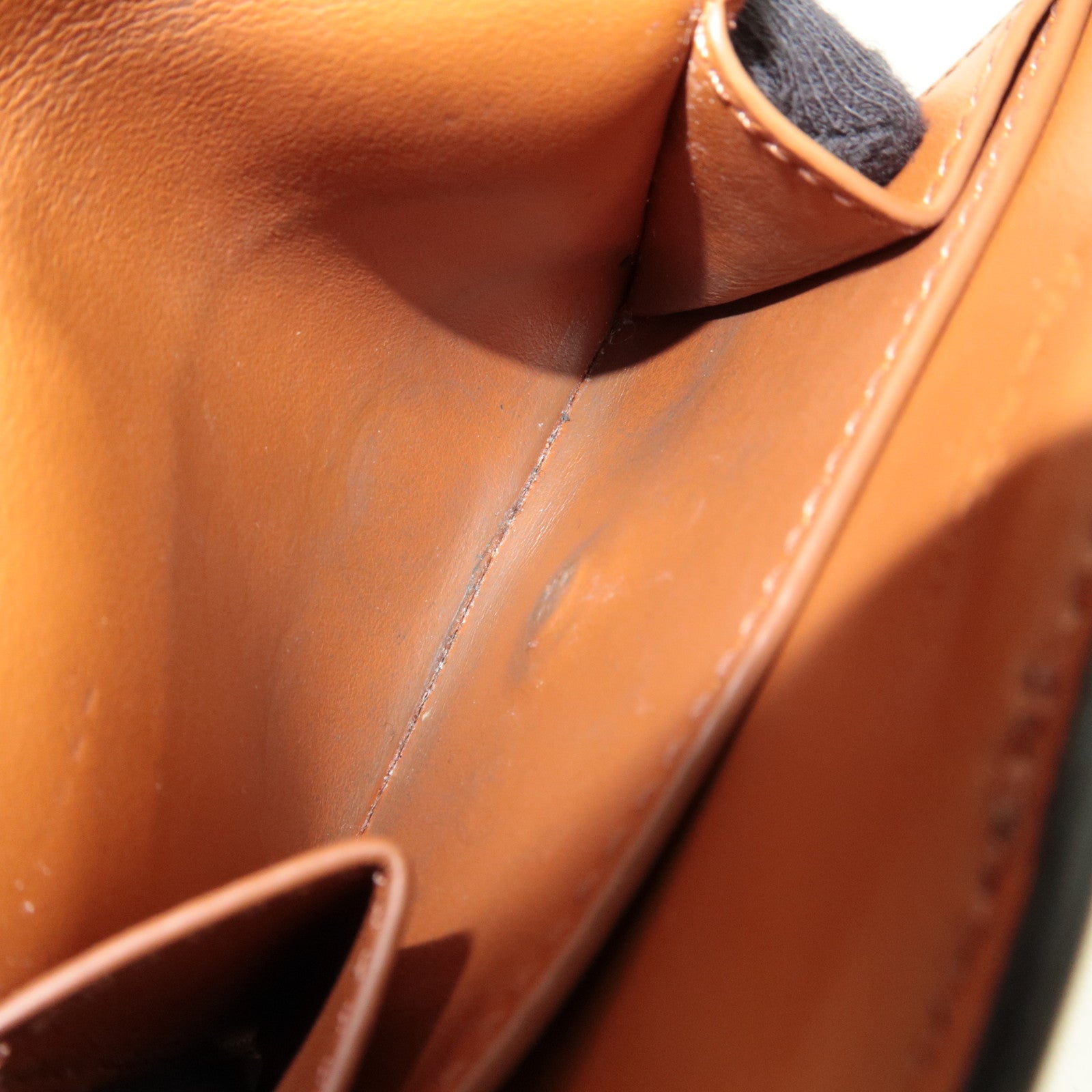 CELINE Triomphe Small Trifold Wallet PVC Leather Brown *Box, Dust bag