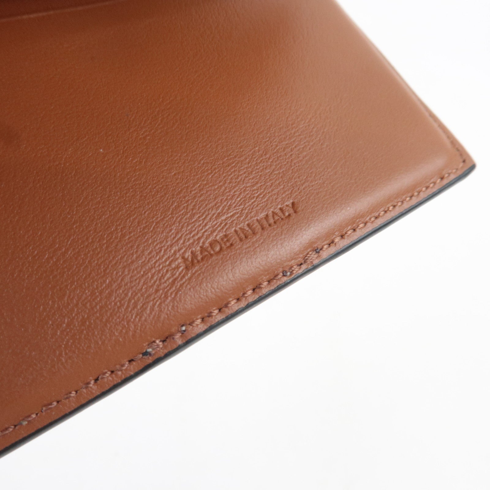 CELINE Triomphe Small Trifold Wallet PVC Leather Brown *Box, Dust bag