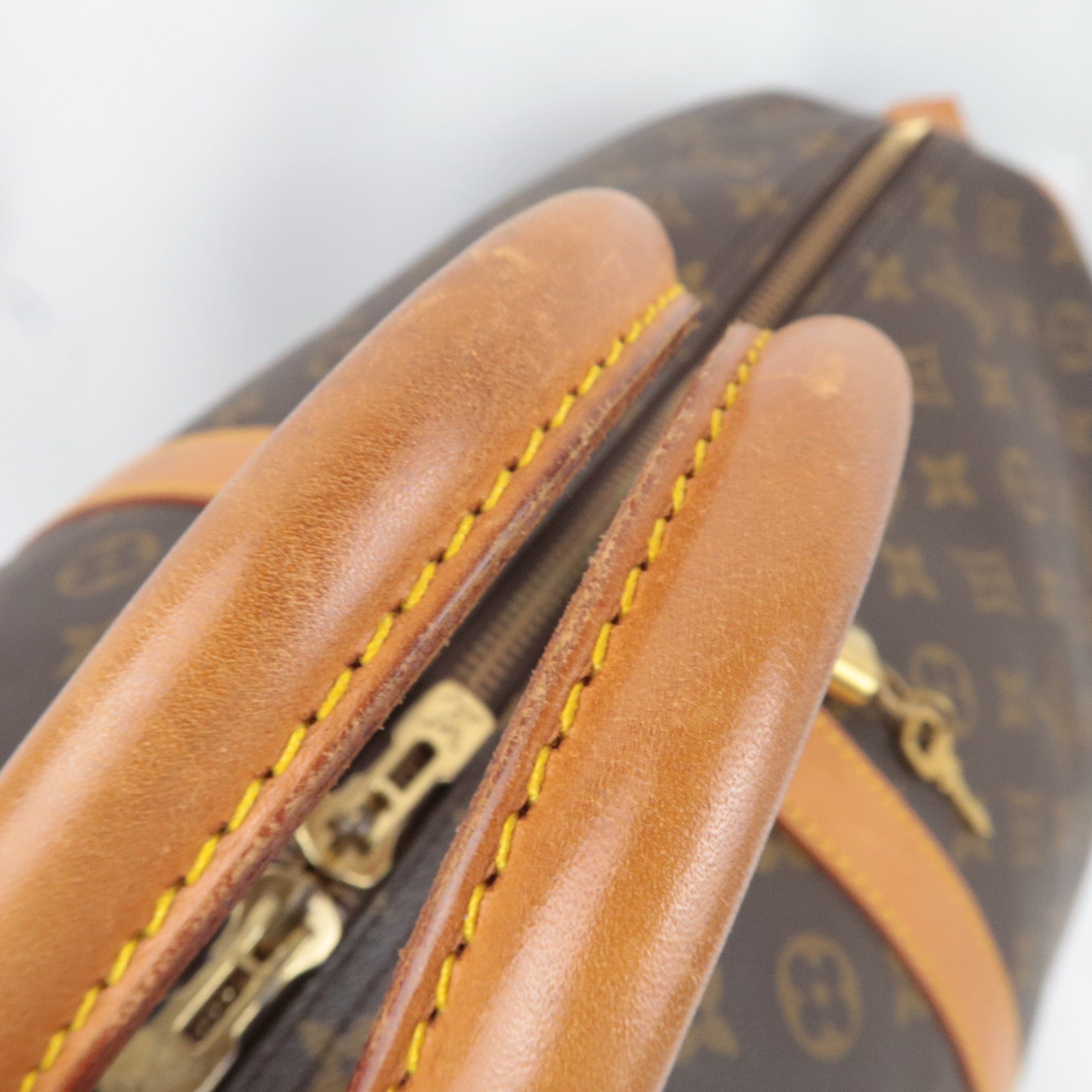 Louis Vuitton Monogram Keepall 60 Tarvel Bag M41422 MI881 *Name tag, Key Lock