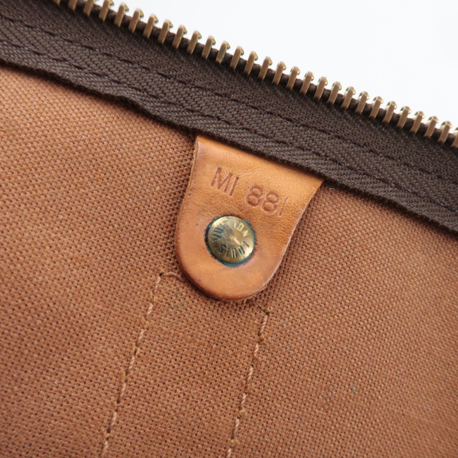 Louis Vuitton Monogram Keepall 60 Tarvel Bag M41422 MI881 *Name tag, Key Lock