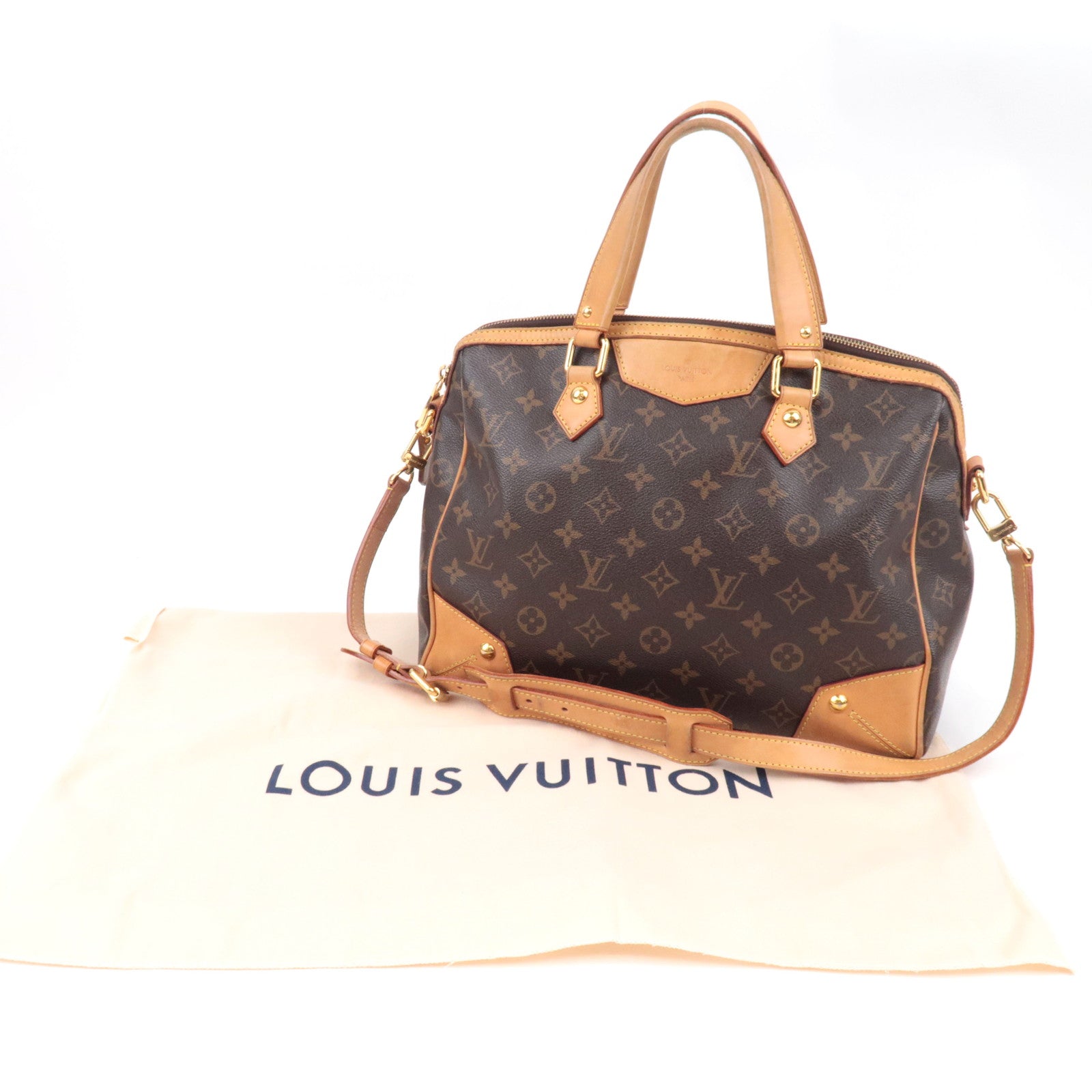 Louis Vuitton Monogram Retiro PM 2Way Hand Bag M40325 MB3181 *Dust bag, Strap