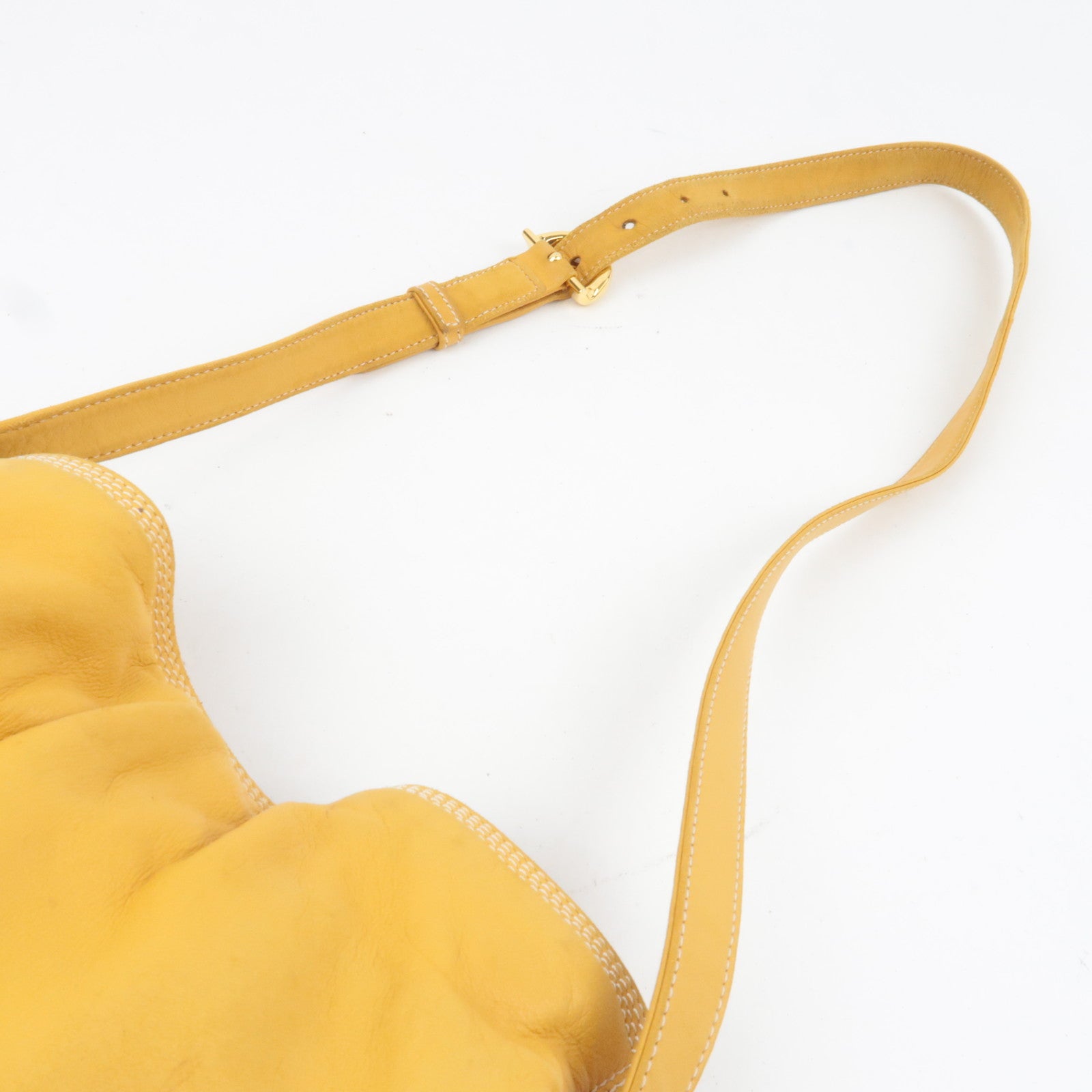 LOEWE Anagram Flamenco Shoulder Bag Nappa Leather Mustard *Dust bag