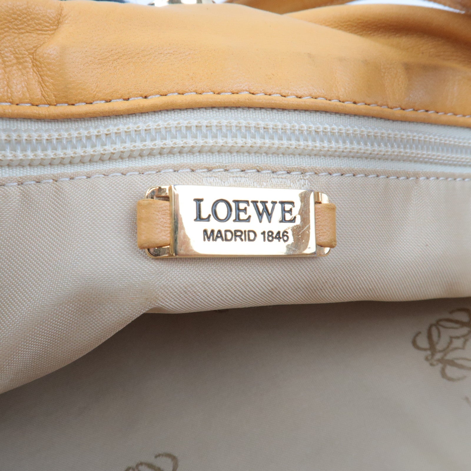 LOEWE Anagram Flamenco Shoulder Bag Nappa Leather Mustard *Dust bag