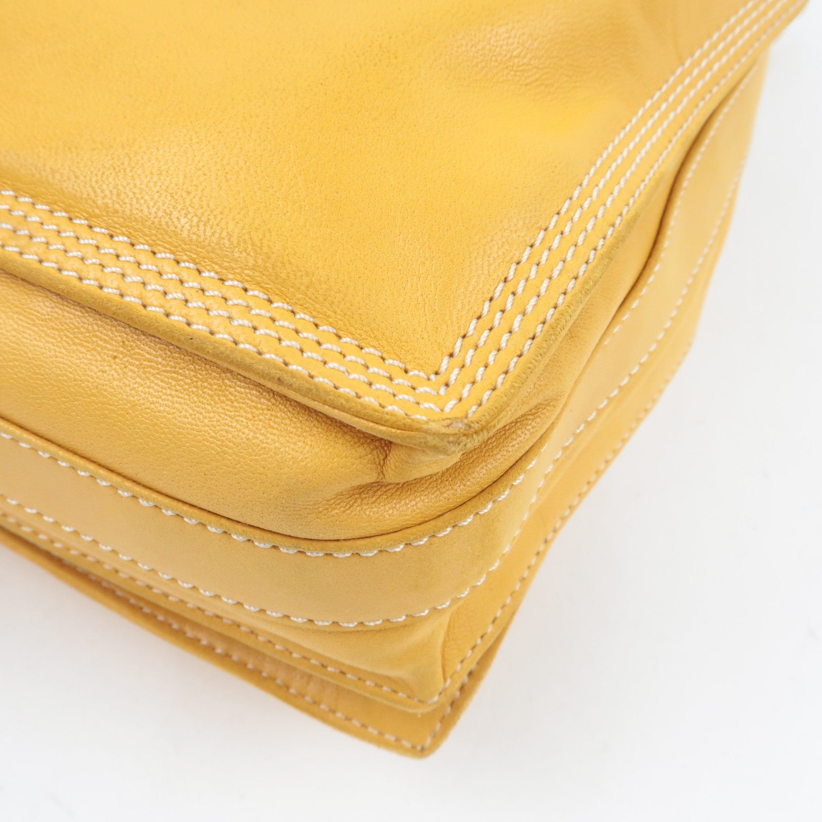 LOEWE Anagram Flamenco Shoulder Bag Nappa Leather Mustard *Dust bag