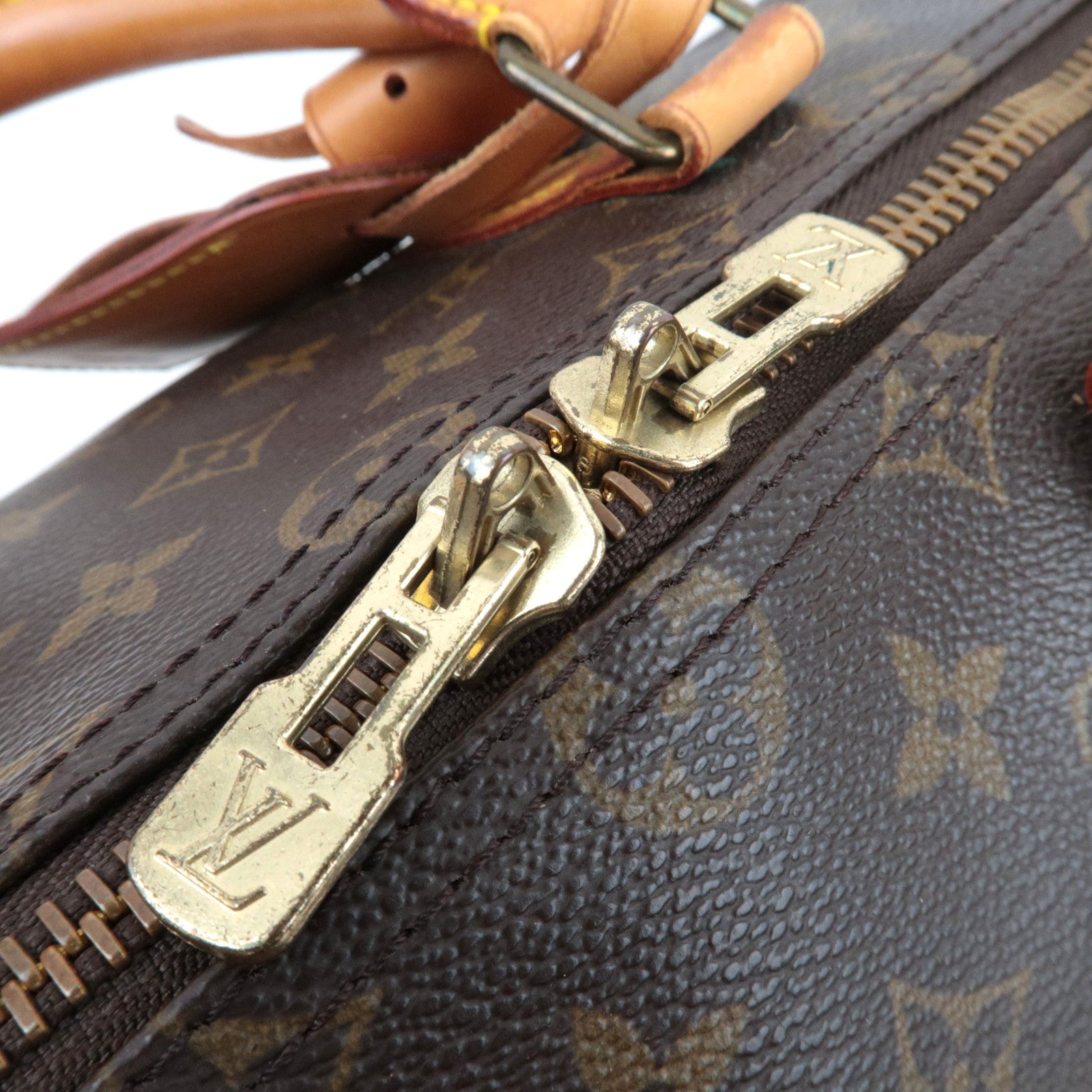 Louis Vuitton Monogram Keepall 50 Travel Bag M41426 MB1920 *Name tag, Poignet