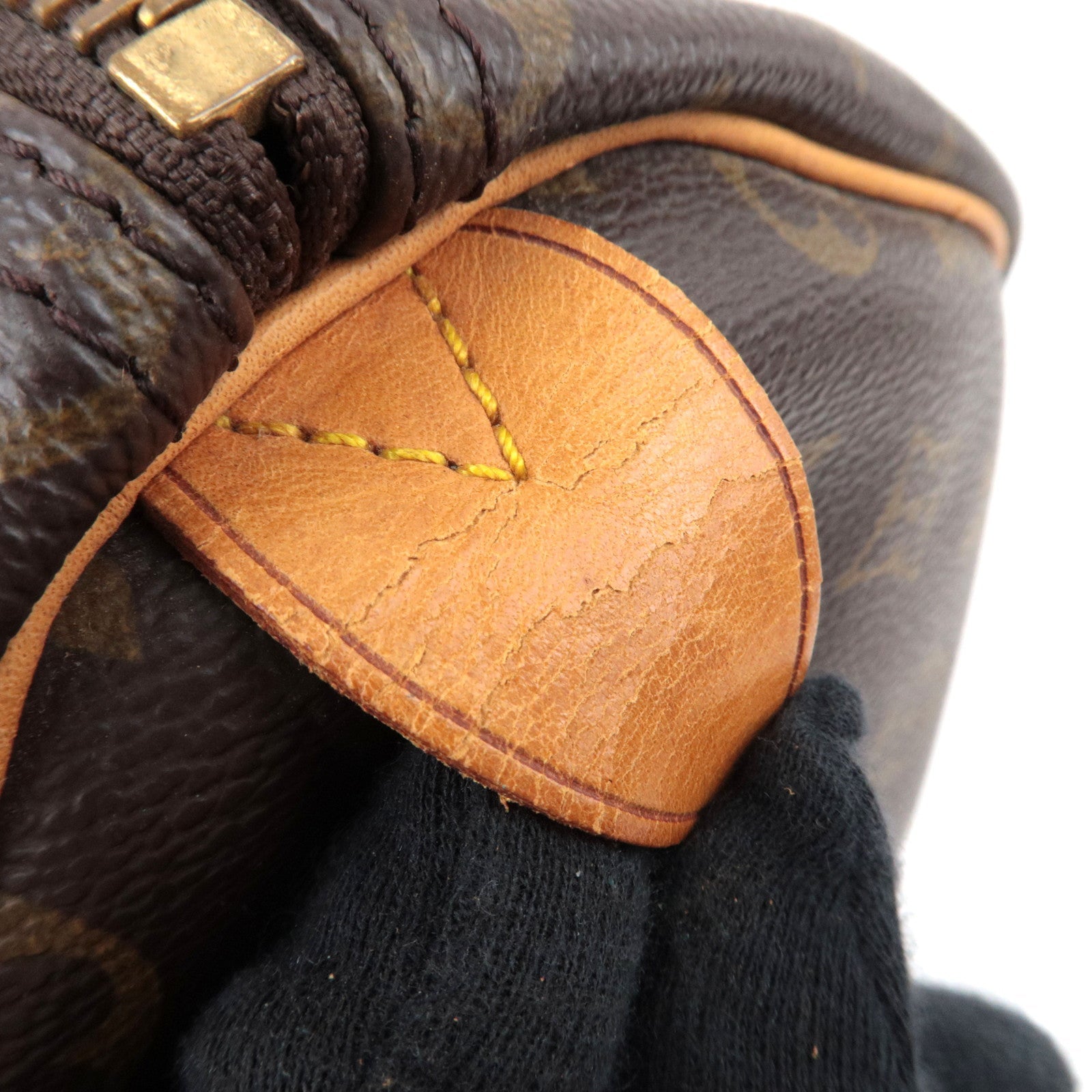 Louis Vuitton Monogram Keepall 50 Travel Bag M41426 MB1920 *Name tag, Poignet