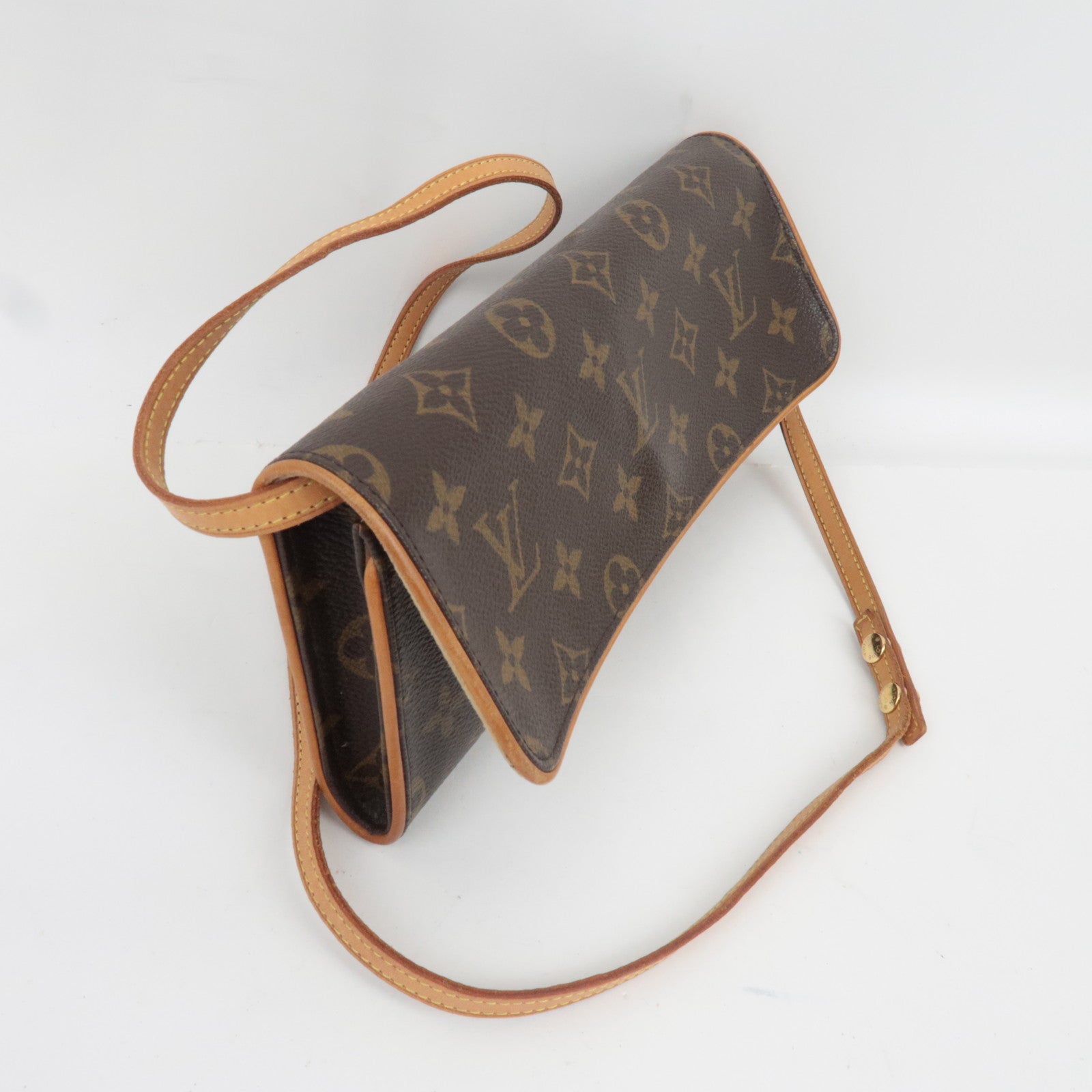 Louis Vuitton Monogram Pochette Twin GM Shoulder bag M51852 CA1004 *Strap