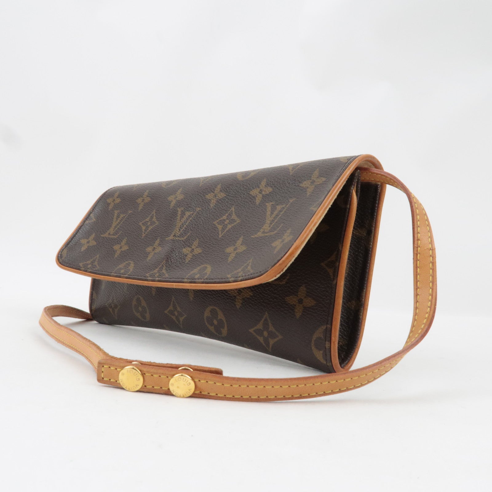 Louis Vuitton Monogram Pochette Twin GM Shoulder bag M51852 CA1004 *Strap