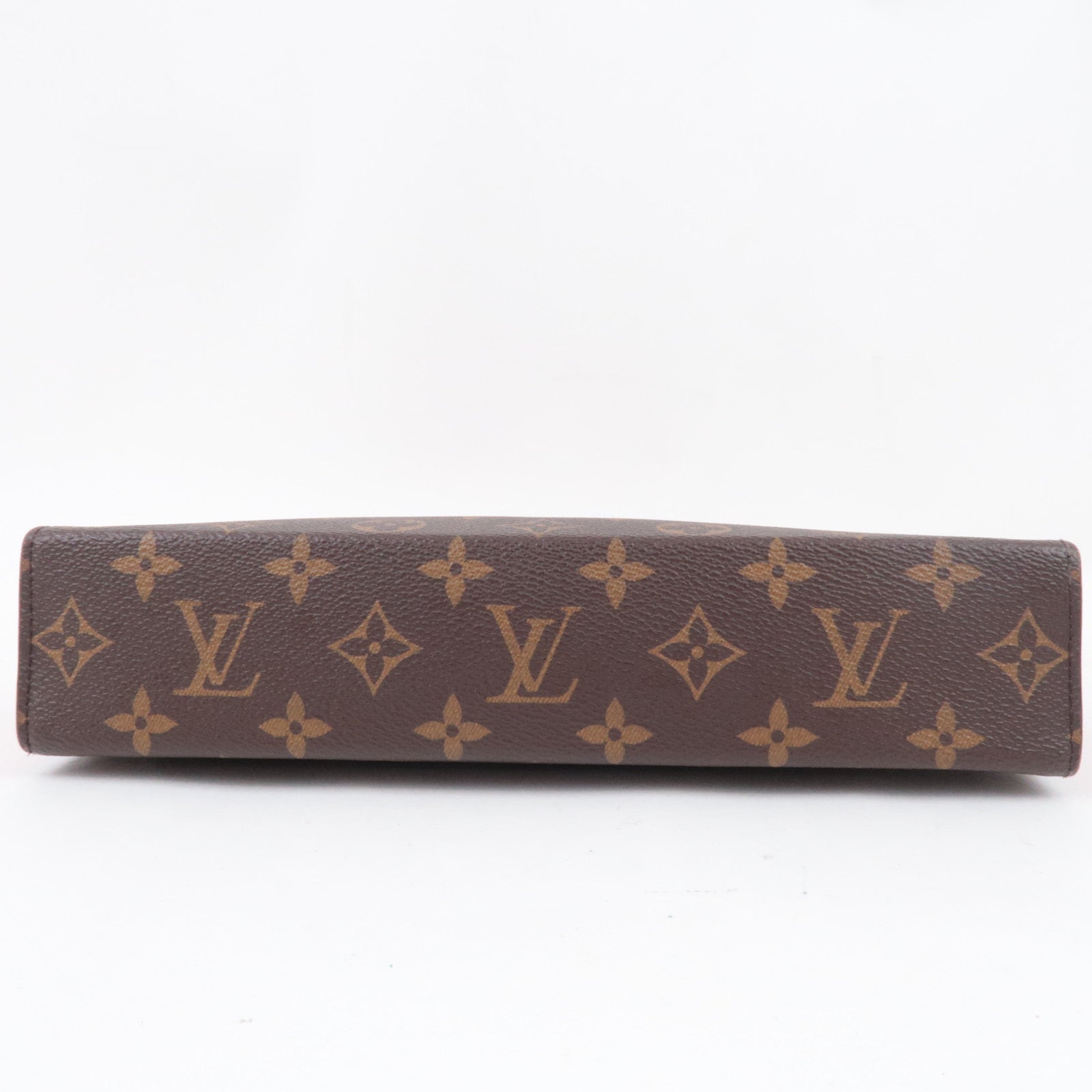 Louis Vuitton Monogram Pochette Voyage MM Clutch Bag Sari Red M12817 RFID
