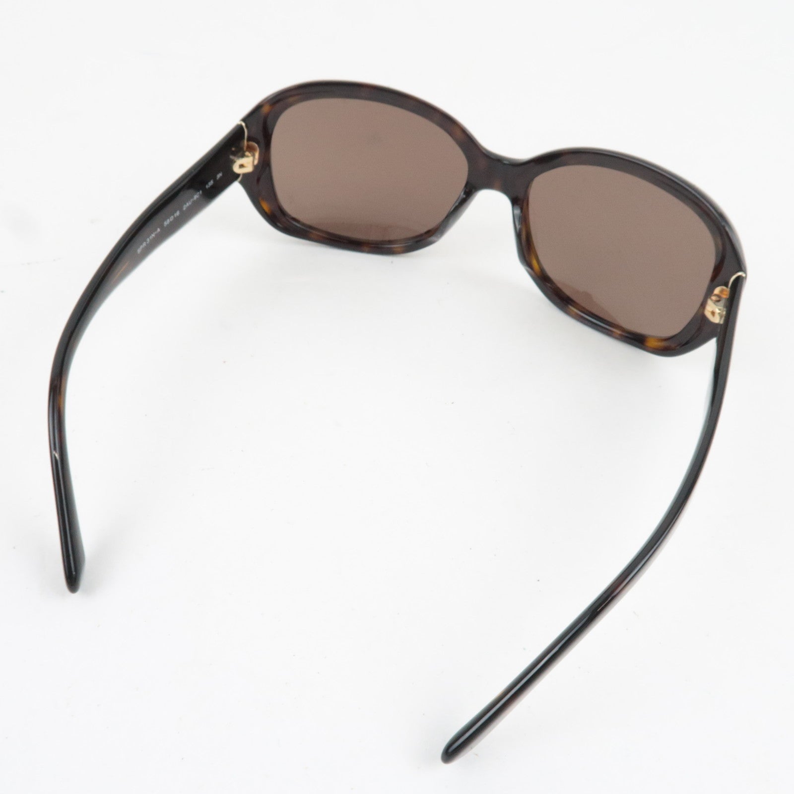 PRADA Tortoiseshell Sunglasses SPR 31N-A 58□16 2AU-8C1 135 3N Plastic Black *Box, Case, Cloths