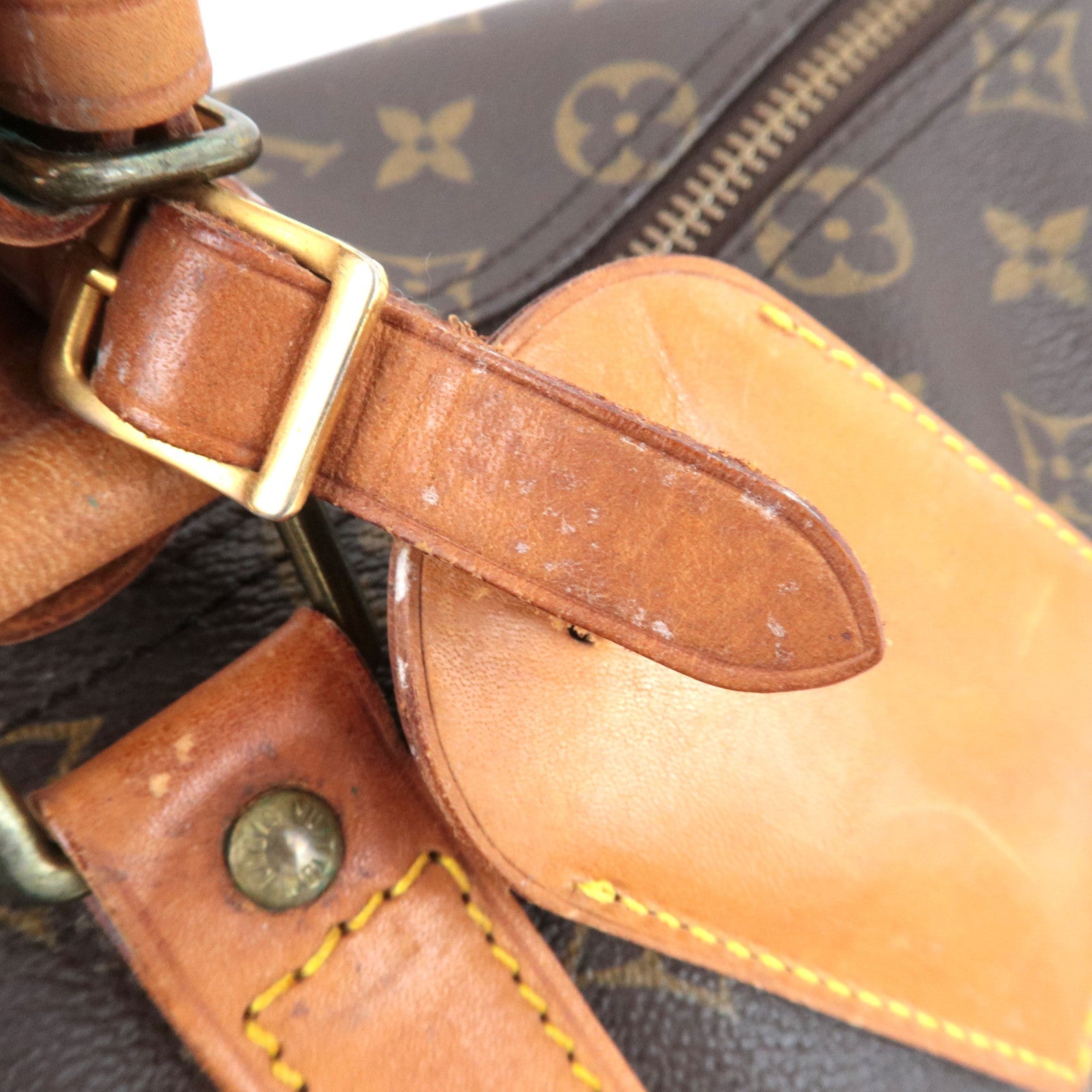 Louis Vuitton Monogram Keepall 45 Travel bag M41428 VI864 *Name tag, Poignet