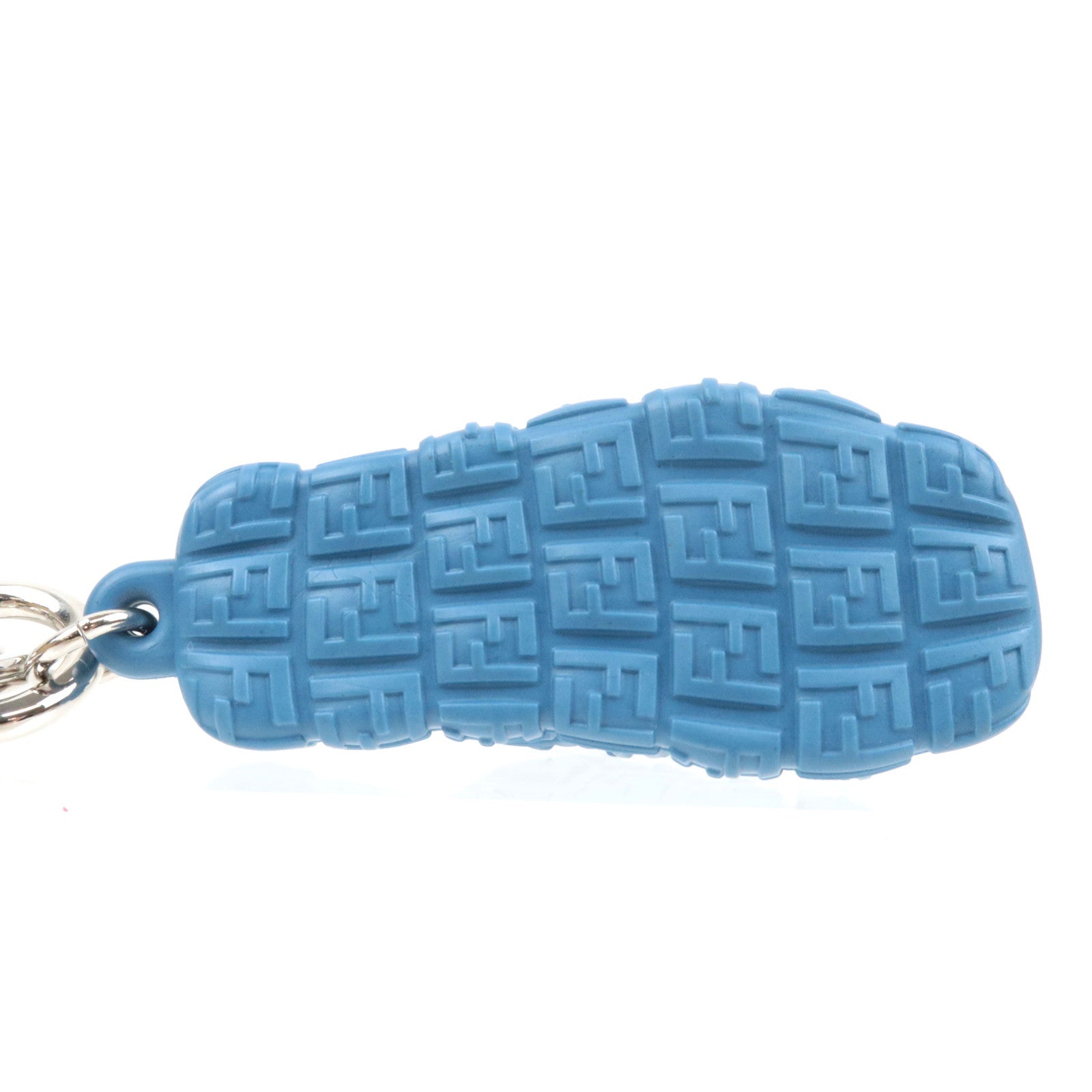 FENDI Zucca Sandal Shape Bag Charm Blue 7AP069 *Box, bag