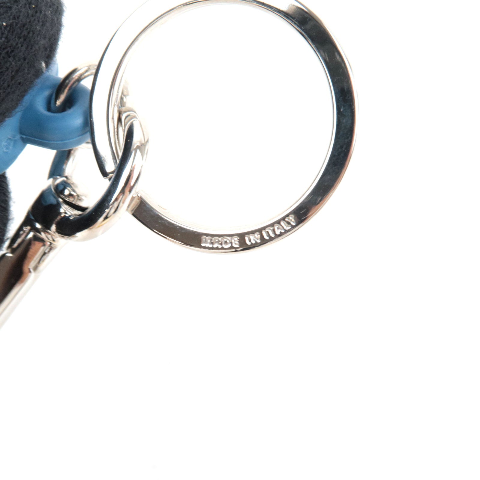 FENDI Zucca Sandal Shape Bag Charm Blue 7AP069 *Box, bag