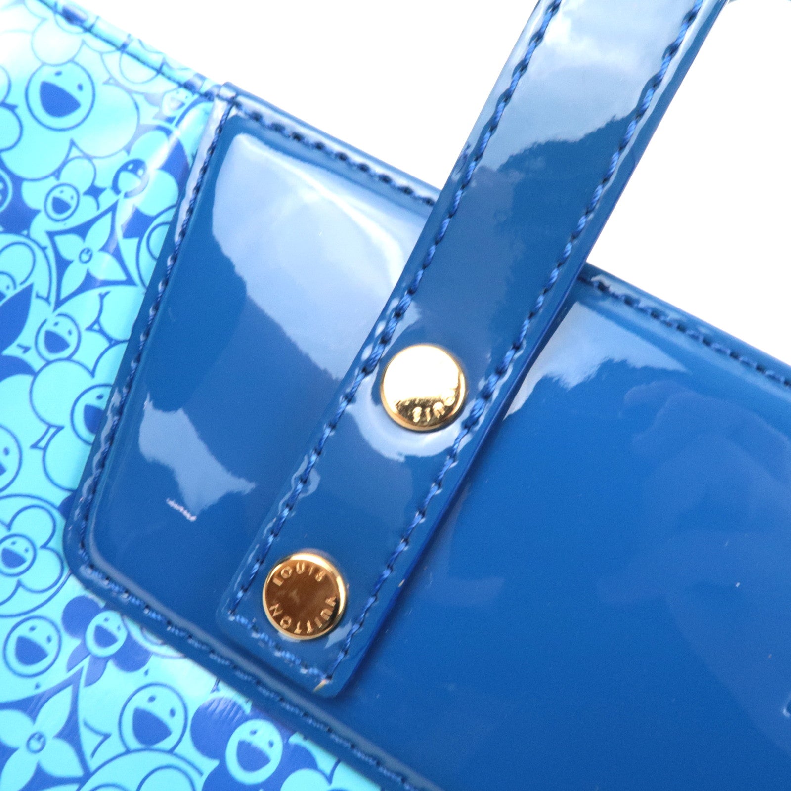 Louis Vuitton Cosmic Blossom PM Murakami Tote Bag Blue M93161 RC0170