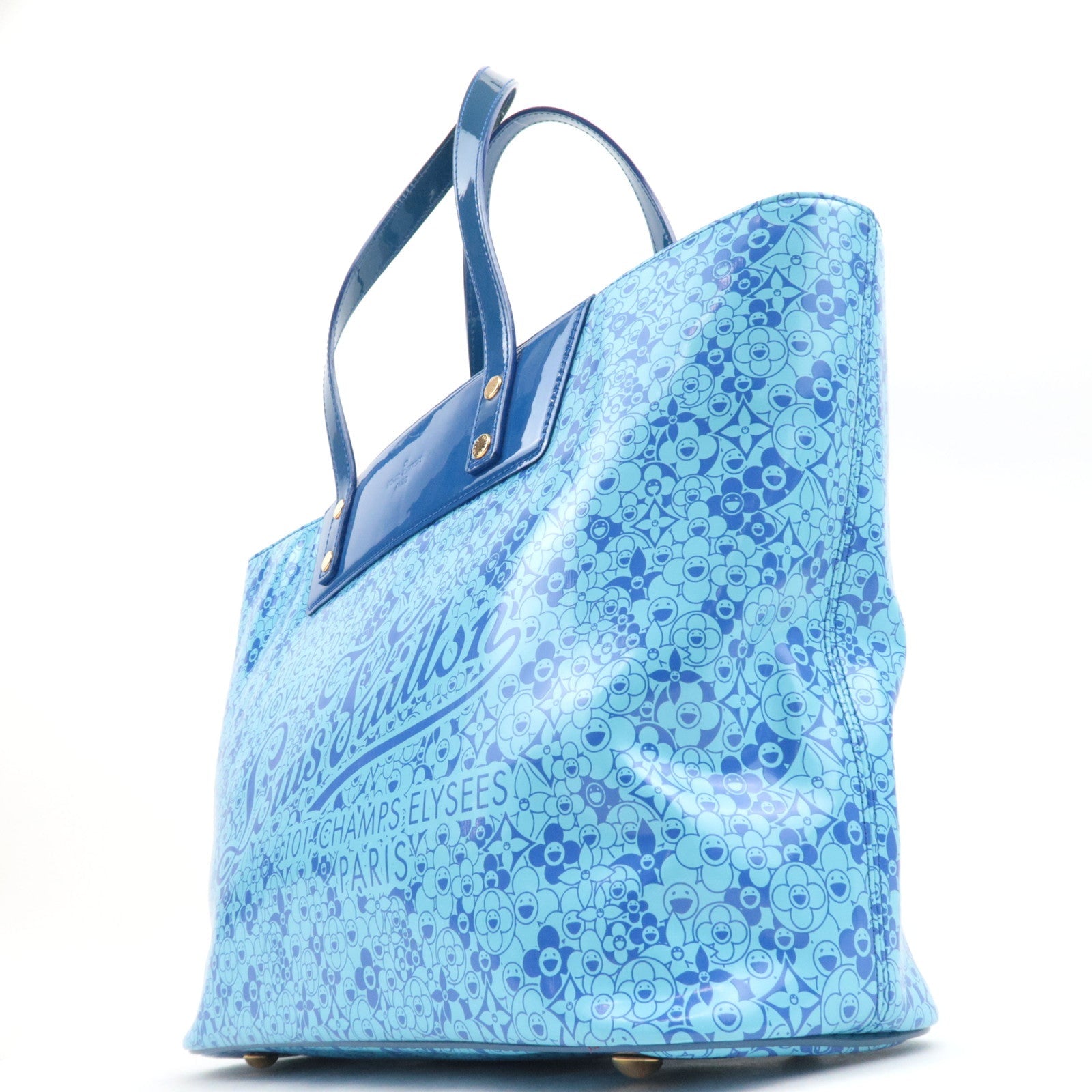 Louis Vuitton Cosmic Blossom PM Murakami Tote Bag Blue M93161 RC0170