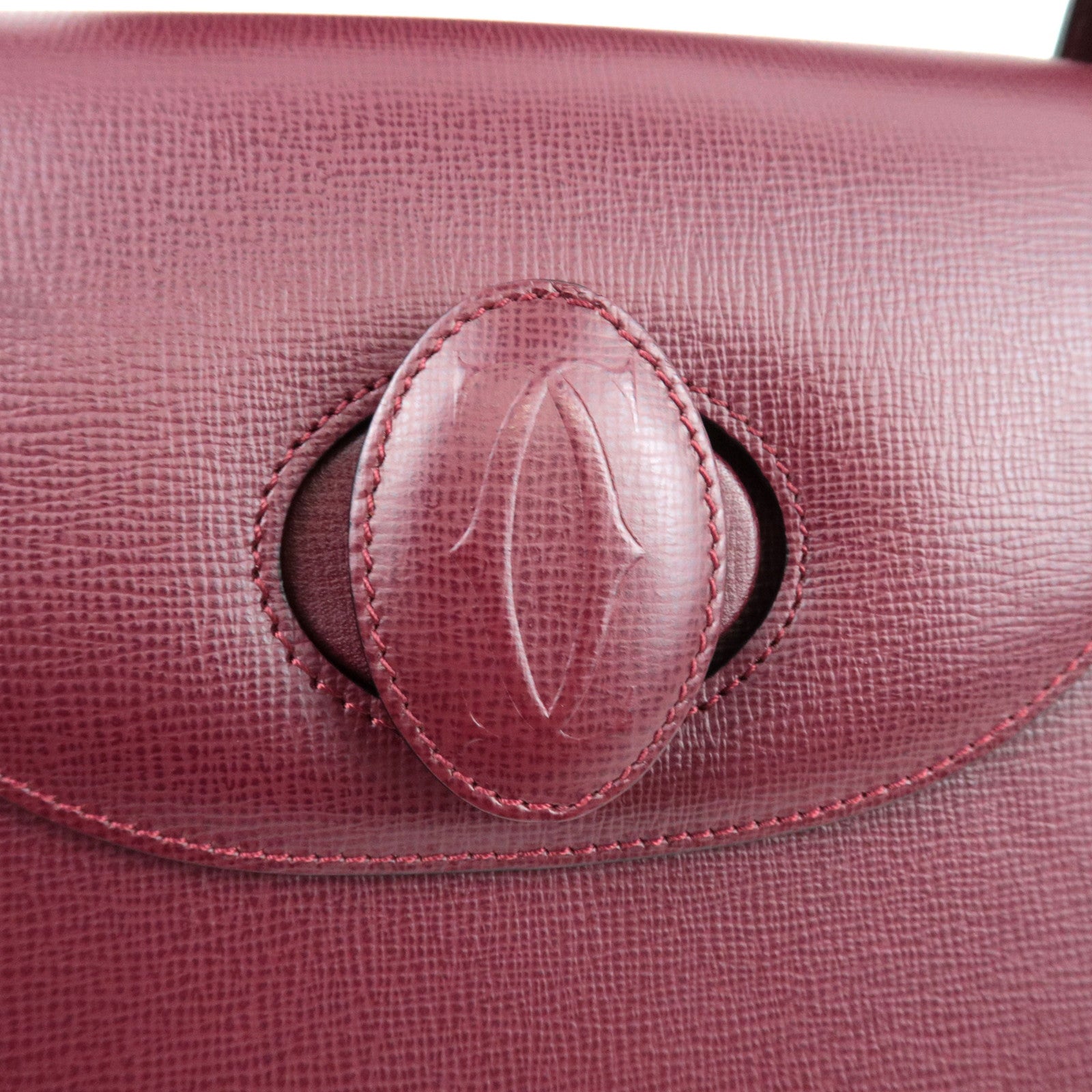 Cartier Must Line One-Shoulder Bag Leather Bordeaux