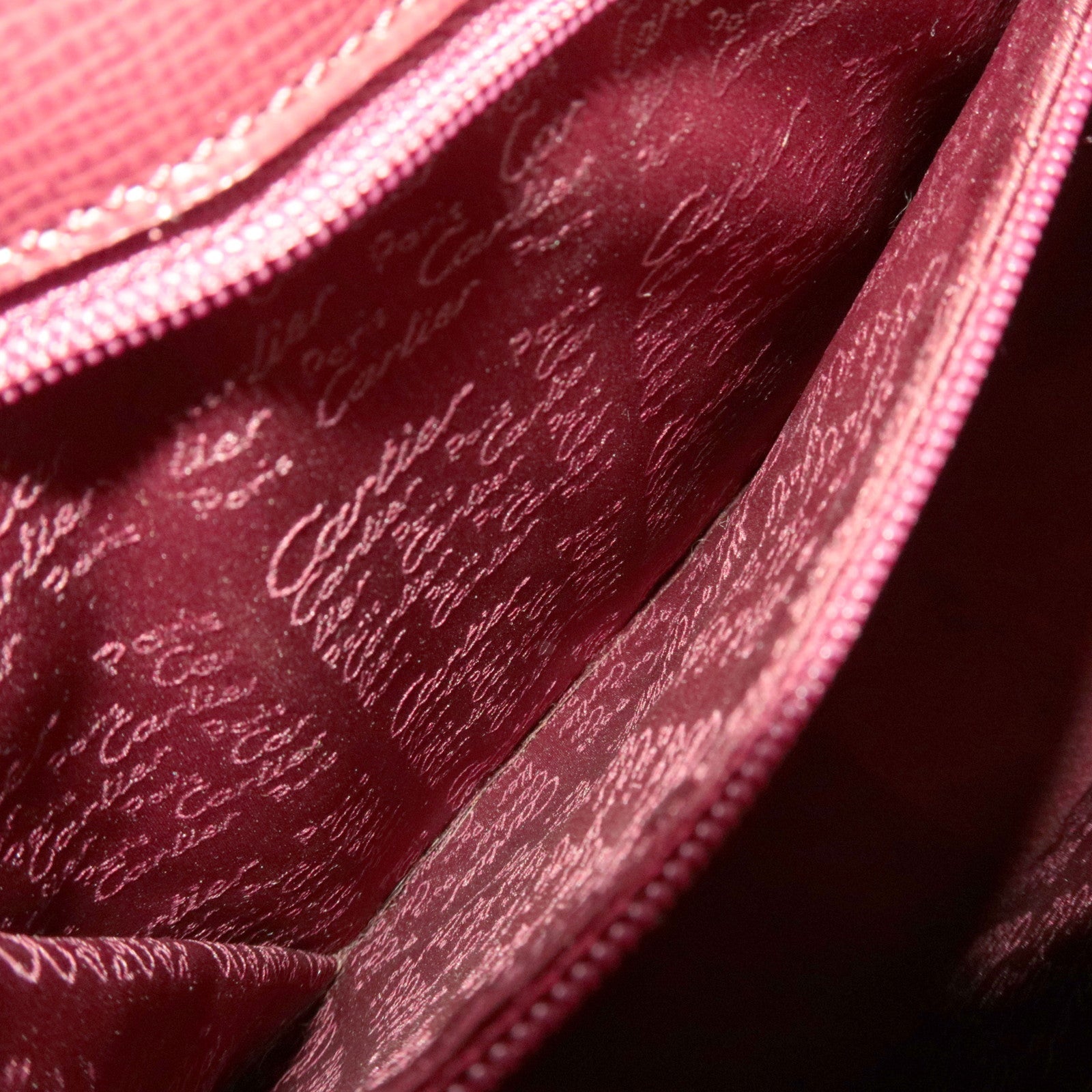 Cartier Must Line One-Shoulder Bag Leather Bordeaux