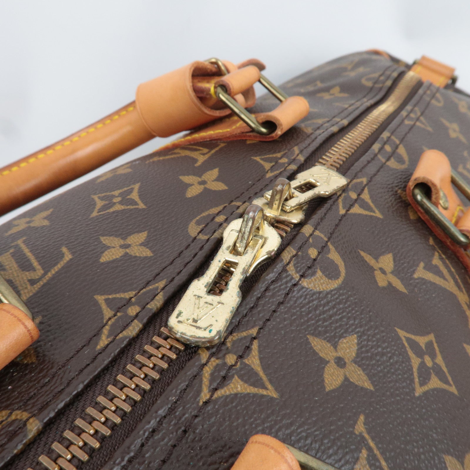 Louis Vuitton Monogram Keepall Bandouliere 50 Travel Bag M41416 VI884 *Strap, Name tag, Poignet