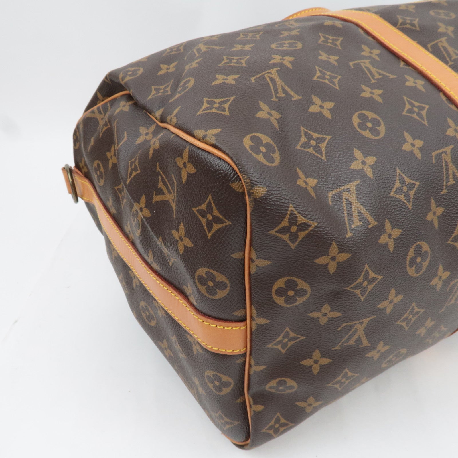 Louis Vuitton Monogram Keepall Bandouliere 50 Travel Bag M41416 VI884 *Strap, Name tag, Poignet