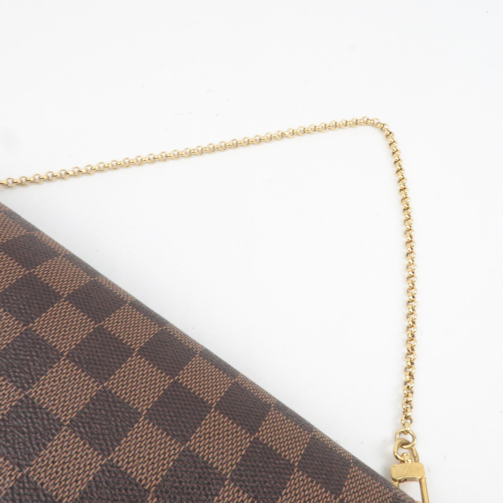 Louis Vuitton Damier Favorite MM 2Way Hand Bag N41129 FL3184 *Strap