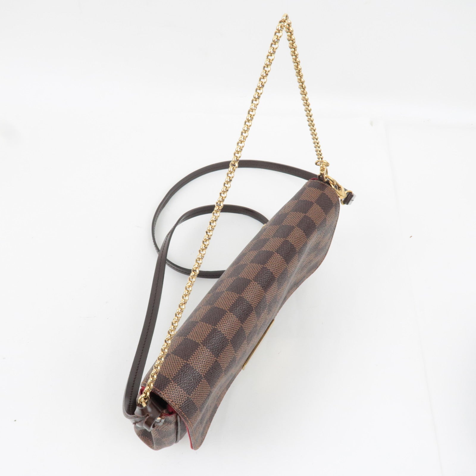 Louis Vuitton Damier Favorite MM 2Way Hand Bag N41129 FL3184 *Strap