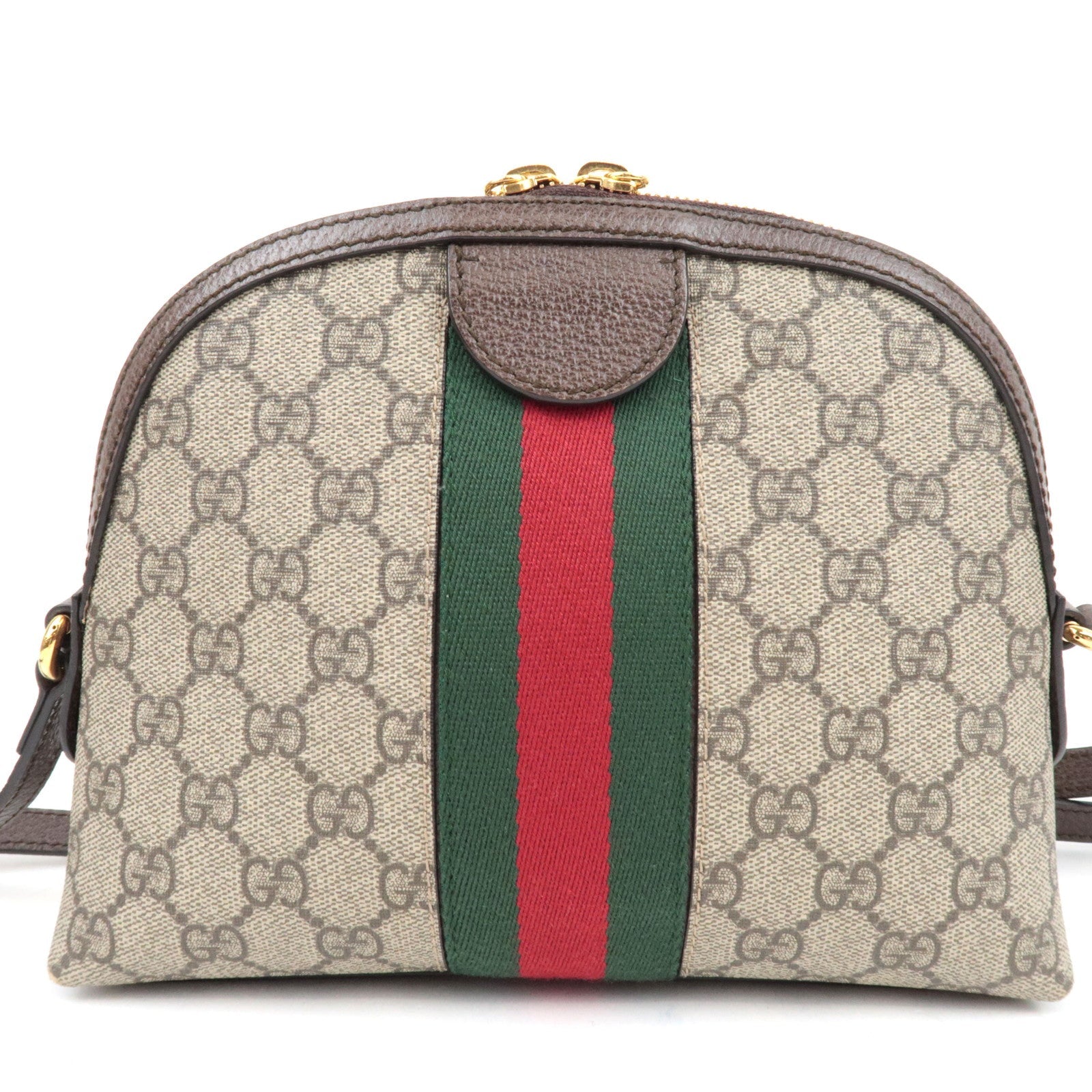 GUCCI Sherry Ophidia Shoulder Bag GG Supreme Leather Beige Brown 499621