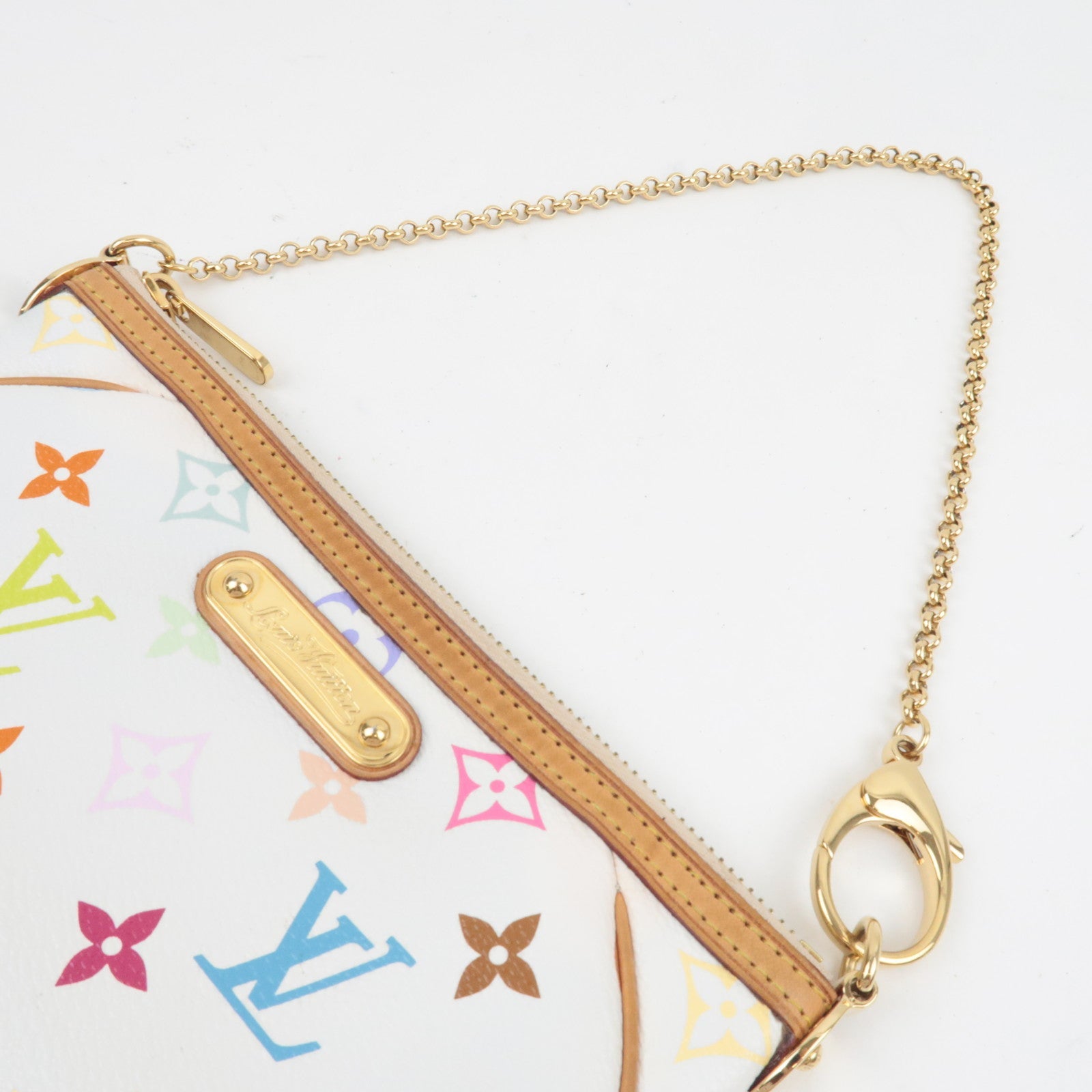 Louis Vuitton Monogram Multicolore Pochette Milla MM Mini Bag Blanc M60096 AA4059