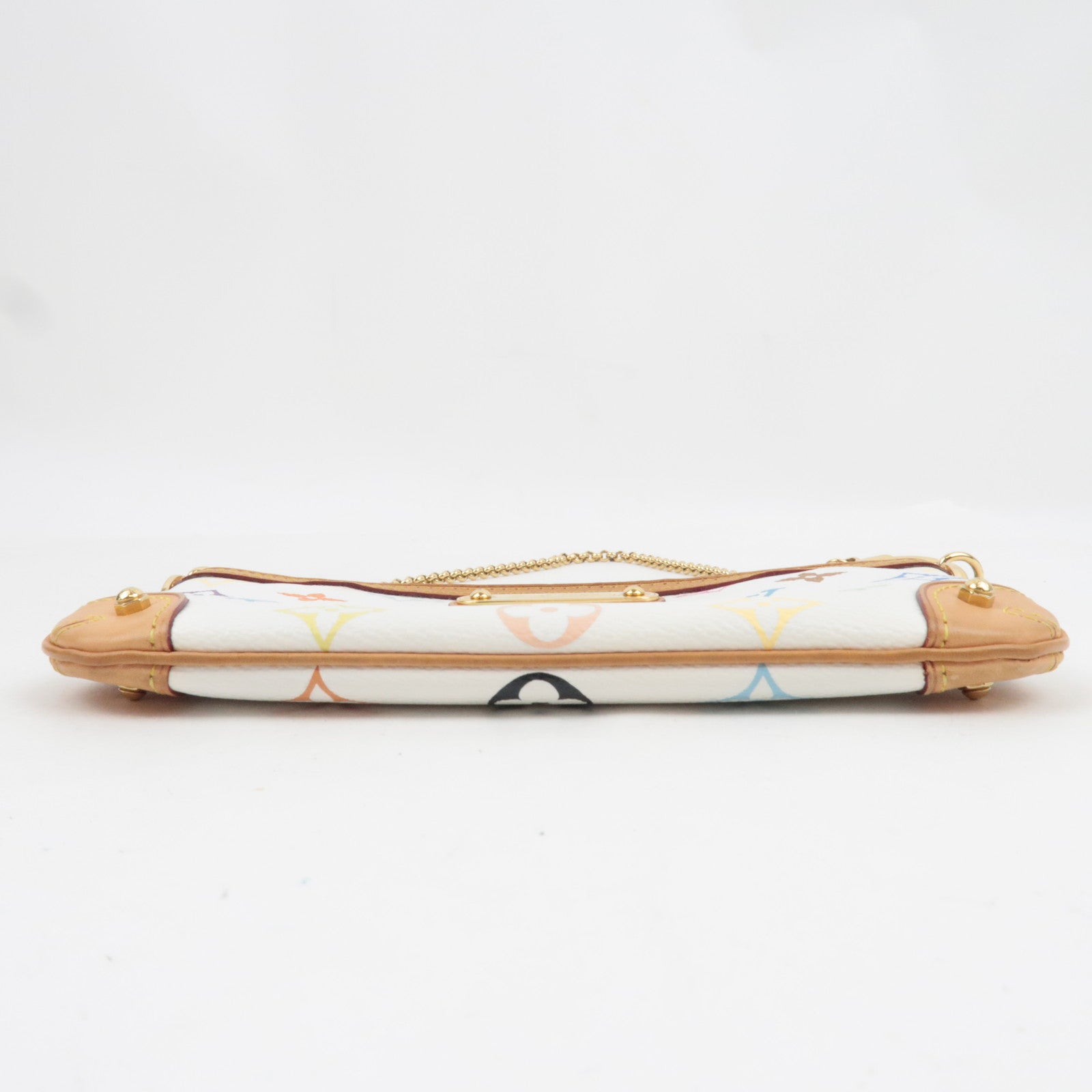 Louis Vuitton Monogram Multicolore Pochette Milla MM Mini Bag Blanc M60096 AA4059