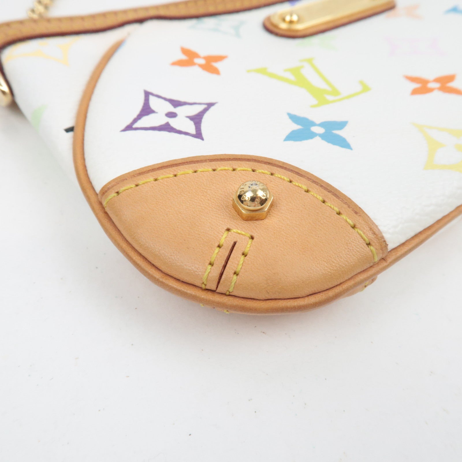 Louis Vuitton Monogram Multicolore Pochette Milla MM Mini Bag Blanc M60096 AA4059