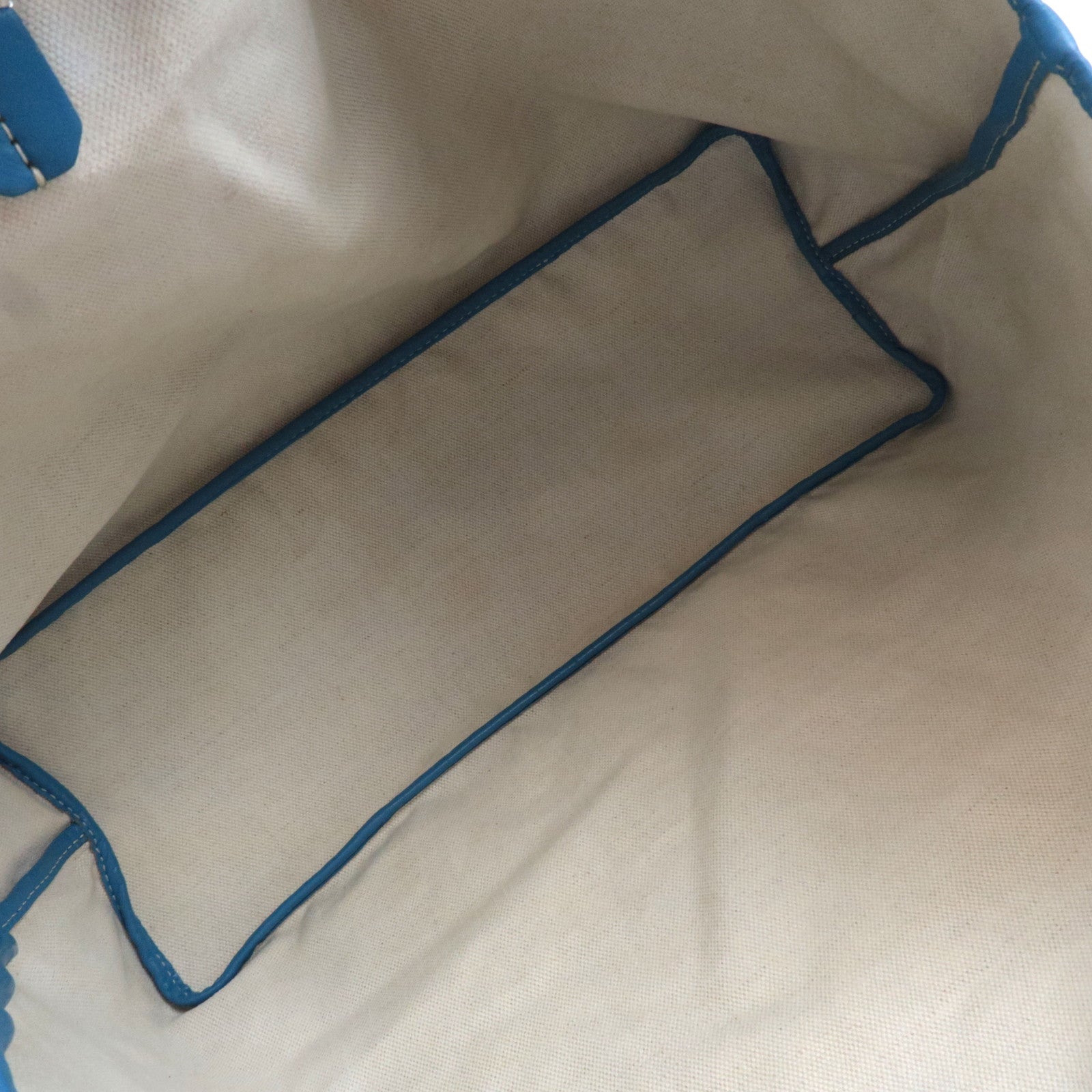 GOYARD Herringbone Saint Louis PM Tote Bag PVC Leather Blue *Pouch