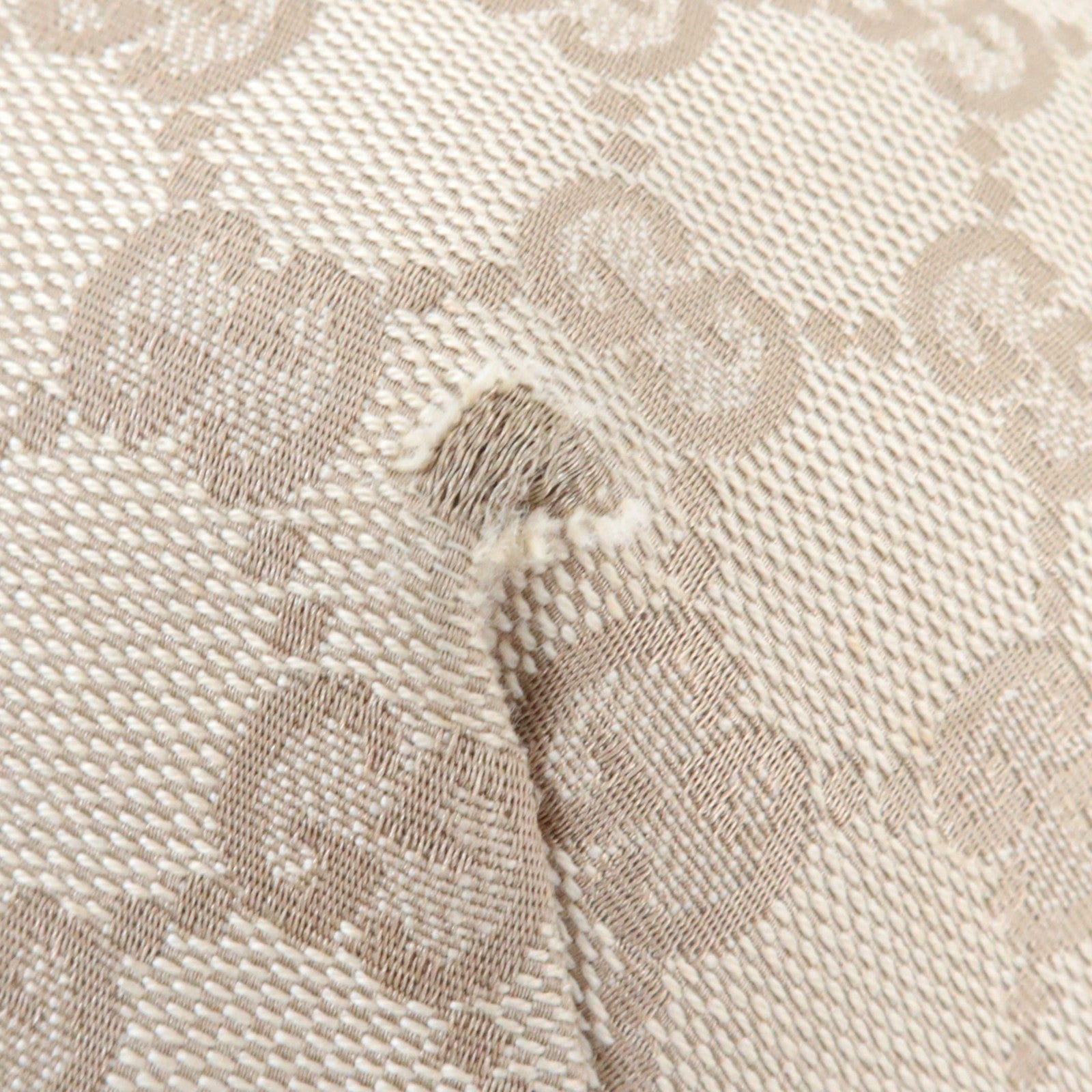 GUCCI Sherry Shoulder Bag GG Canvas Leather Beige Gold 181092