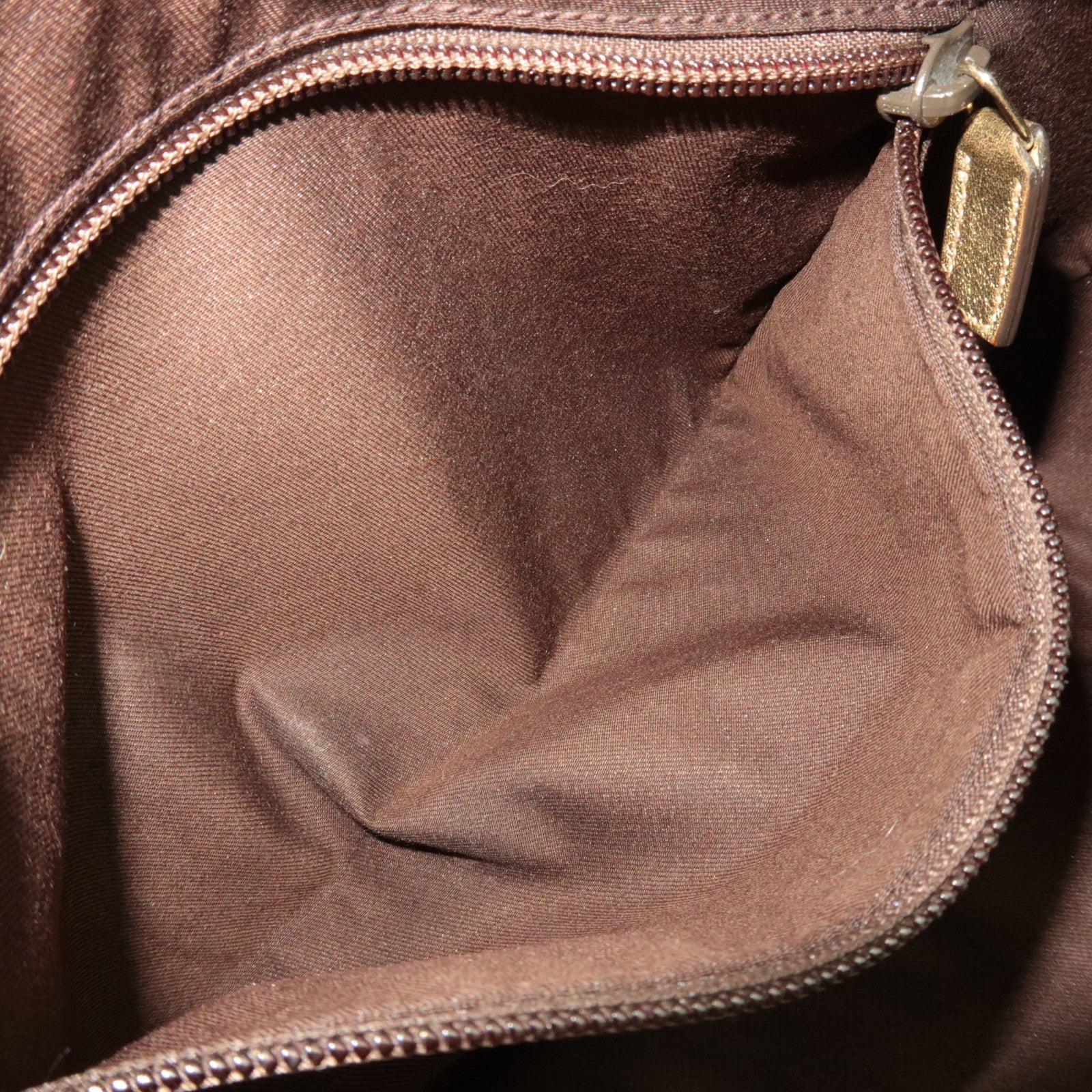 GUCCI Sherry Shoulder Bag GG Canvas Leather Beige Gold 181092