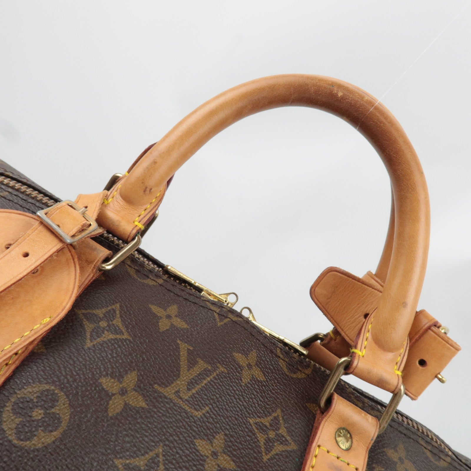 Louis Vuitton Monogram Keepall Bandouliere 55 Travel Bag M41414 VI0942 *Strap, Name tag, Poignet