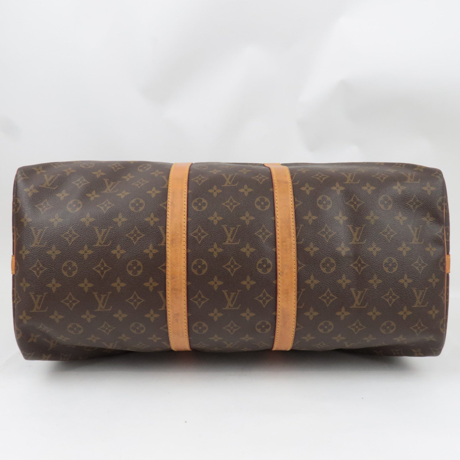 Louis Vuitton Monogram Keepall Bandouliere 55 Travel Bag M41414 VI0942 *Strap, Name tag, Poignet