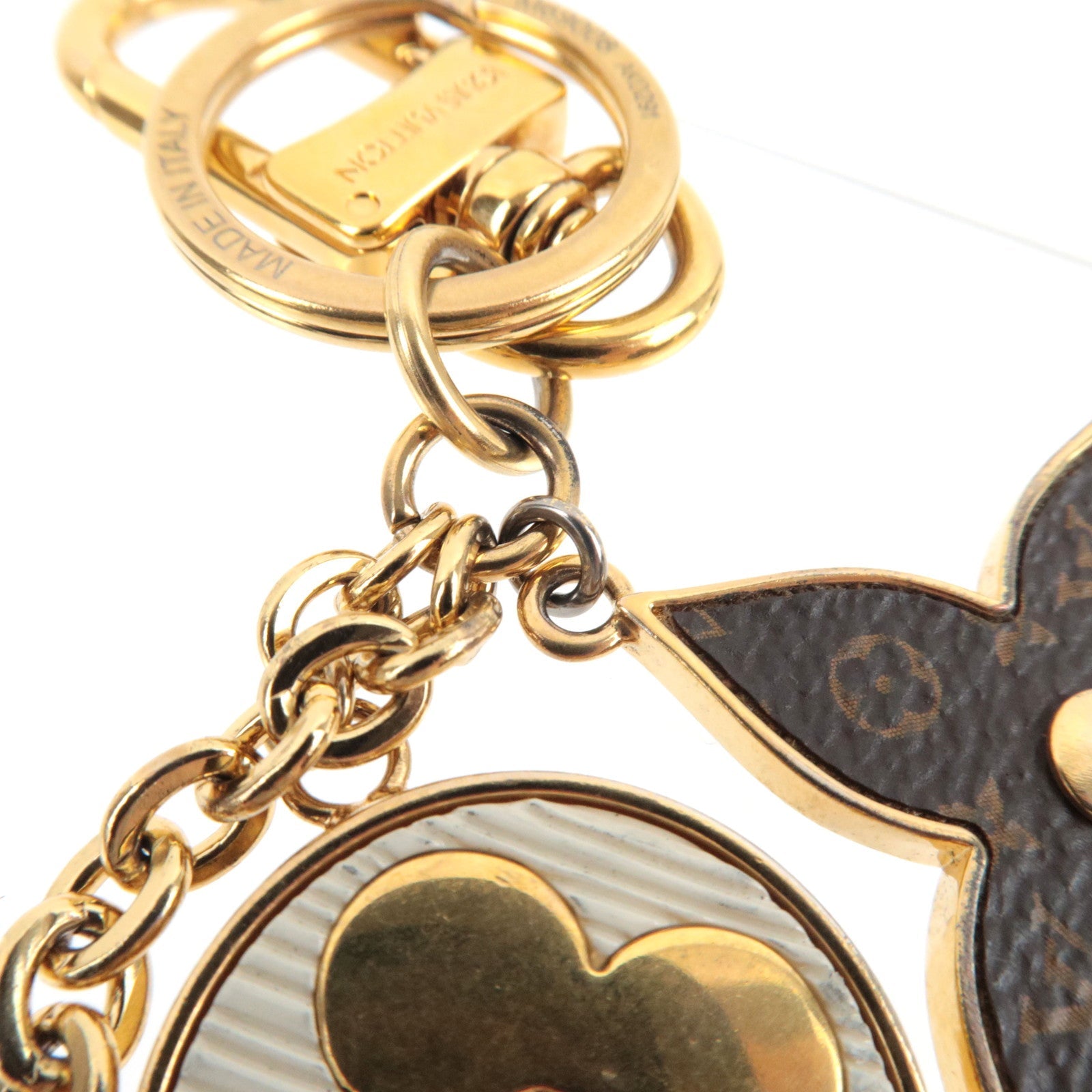 Louis Vuitton Porte Cles Spring Street Bag Charm Metal Gold M69008 AK0291 *Box, Dust bag