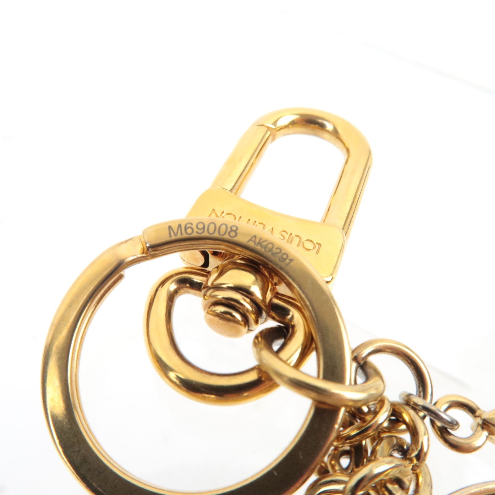 Louis Vuitton Porte Cles Spring Street Bag Charm Metal Gold M69008 AK0291 *Box, Dust bag