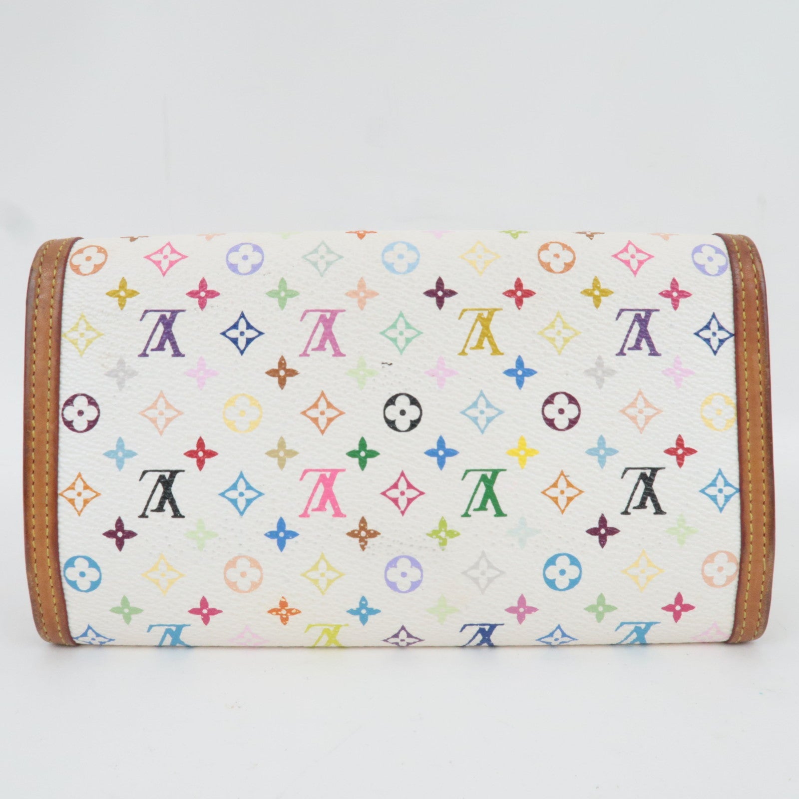 Louis Vuitton Monogram Multicolor Porte Tresor International Long Wallet Blanc M952659 TH1004