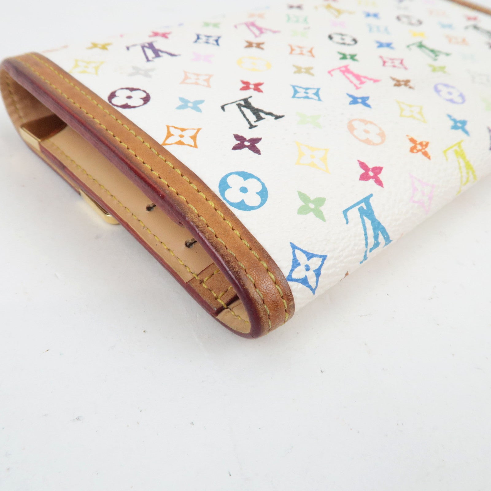 Louis Vuitton Monogram Multicolor Porte Tresor International Long Wallet Blanc M952659 TH1004