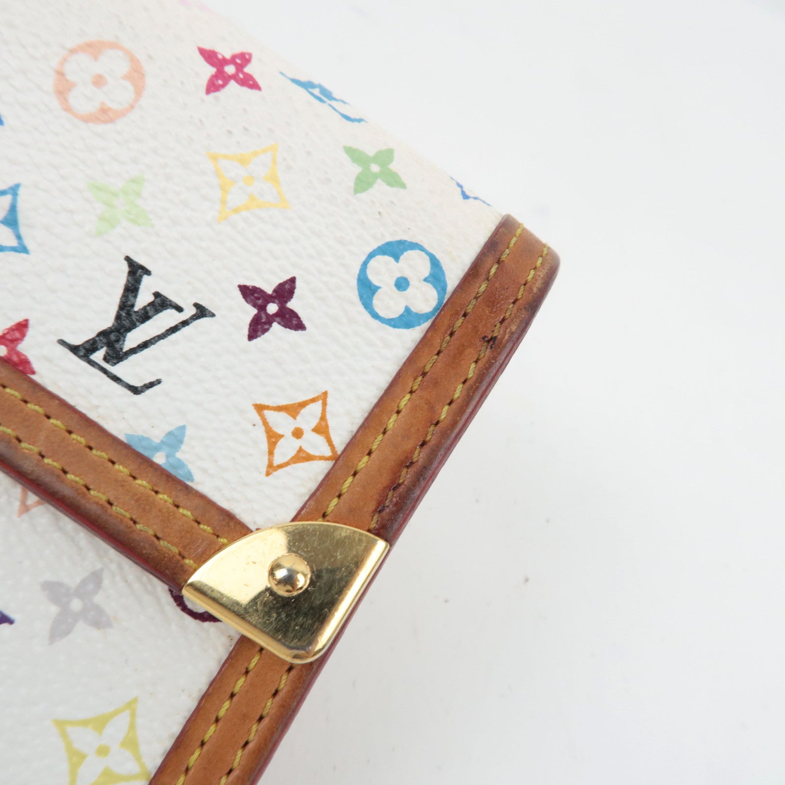 Louis Vuitton Monogram Multicolor Porte Tresor International Long Wallet Blanc M952659 TH1004