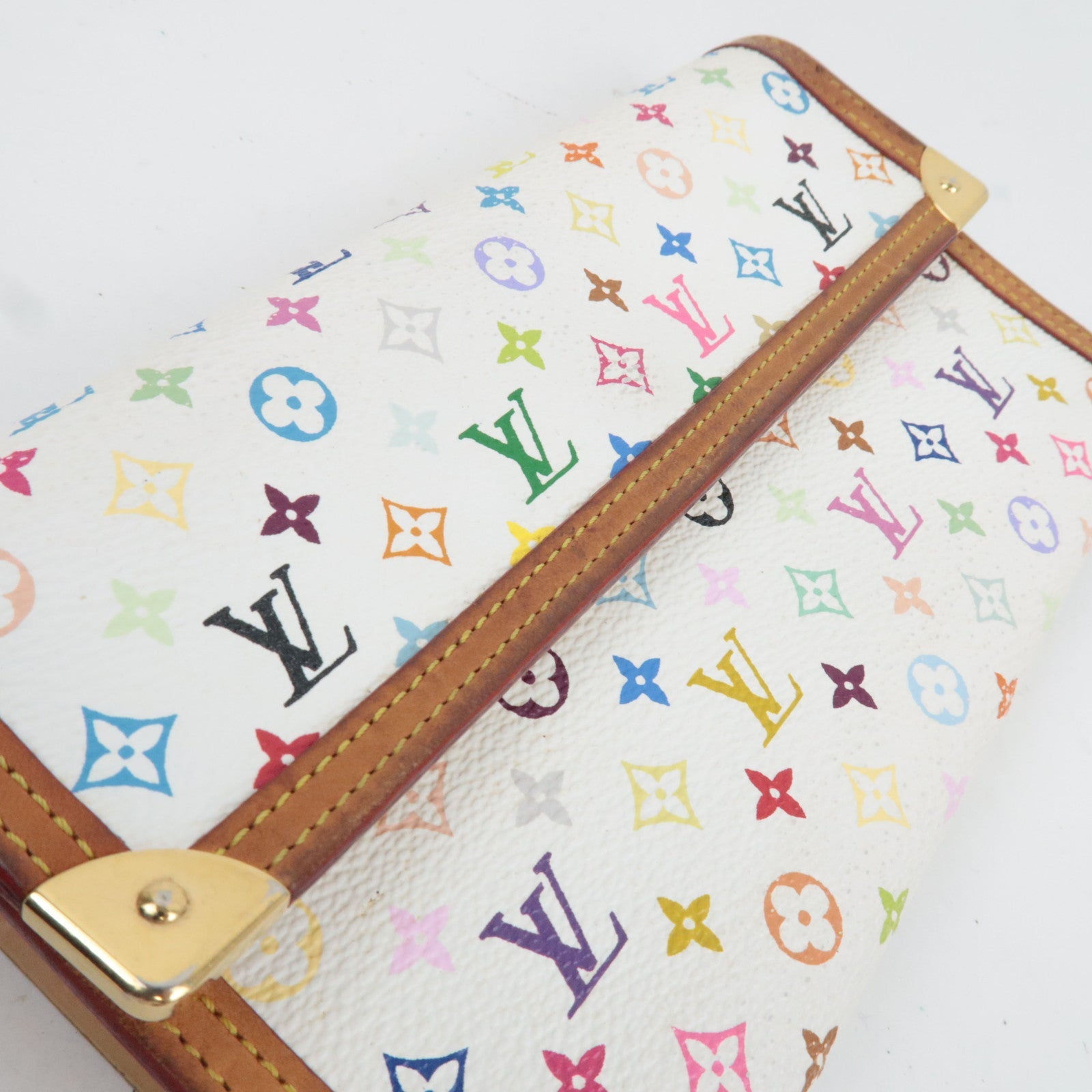 Louis Vuitton Monogram Multicolor Porte Tresor International Long Wallet Blanc M952659 TH1004