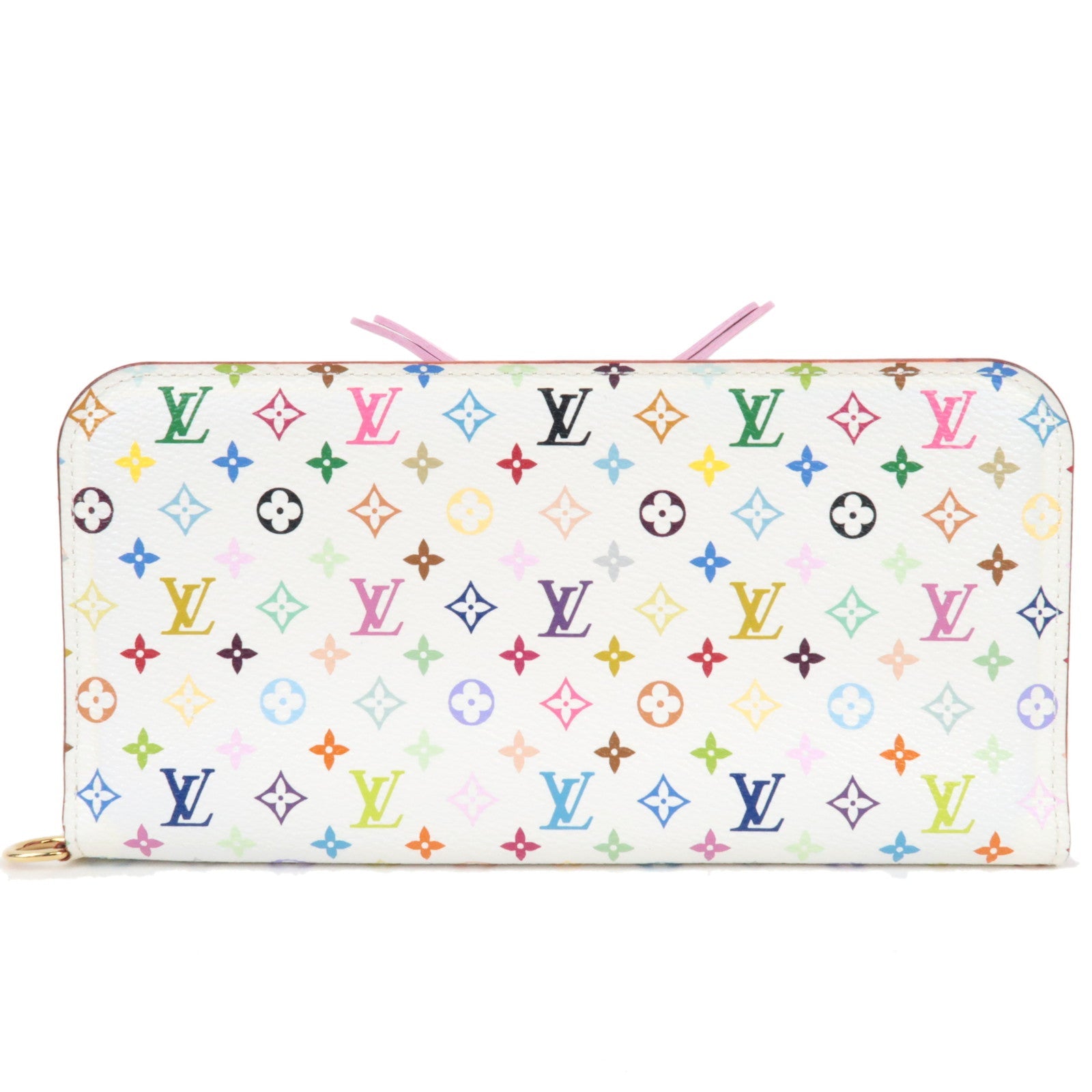 Louis Vuitton Monogram Multicolor Portefeuille Insolite Long Wallet Blanc M93751 CA4141 *Dust bag78890