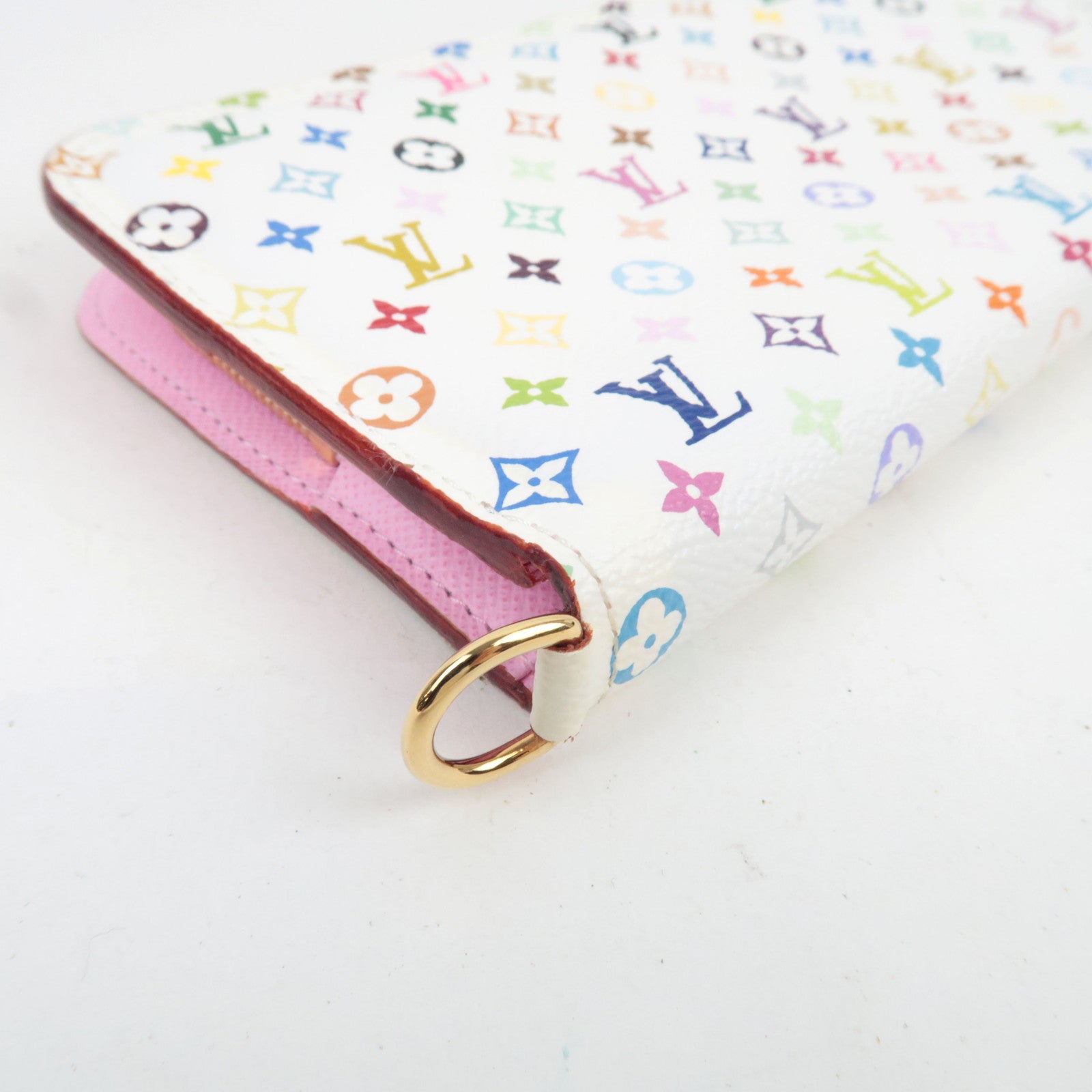 Louis Vuitton Monogram Multicolor Portefeuille Insolite Long Wallet Blanc M93751 CA4141 *Dust bag